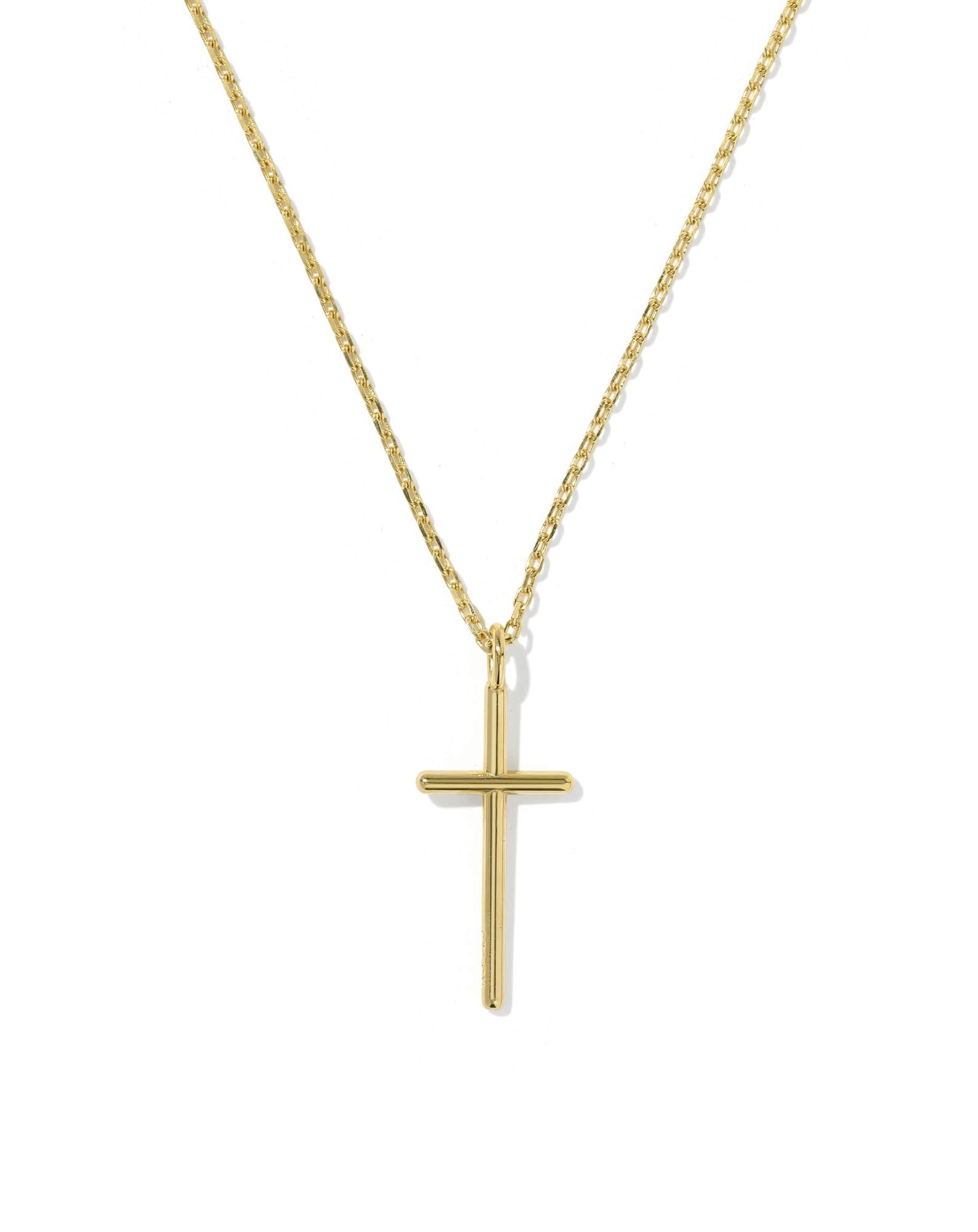 Large 18k Gold Vermeil Cross Pendant