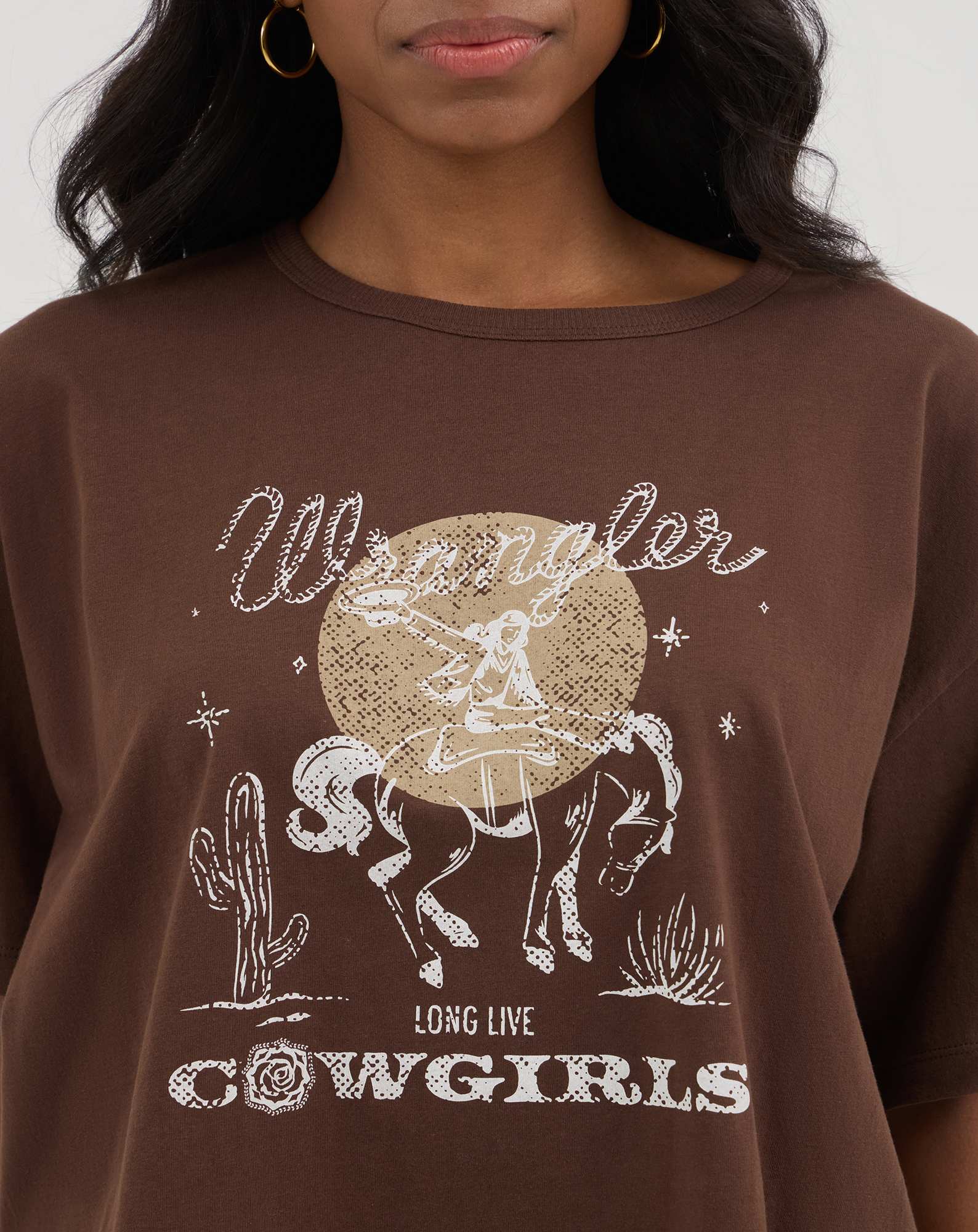 Wrangler® x Yellow Rose by Kendra Scott Cropped Graphic Tee