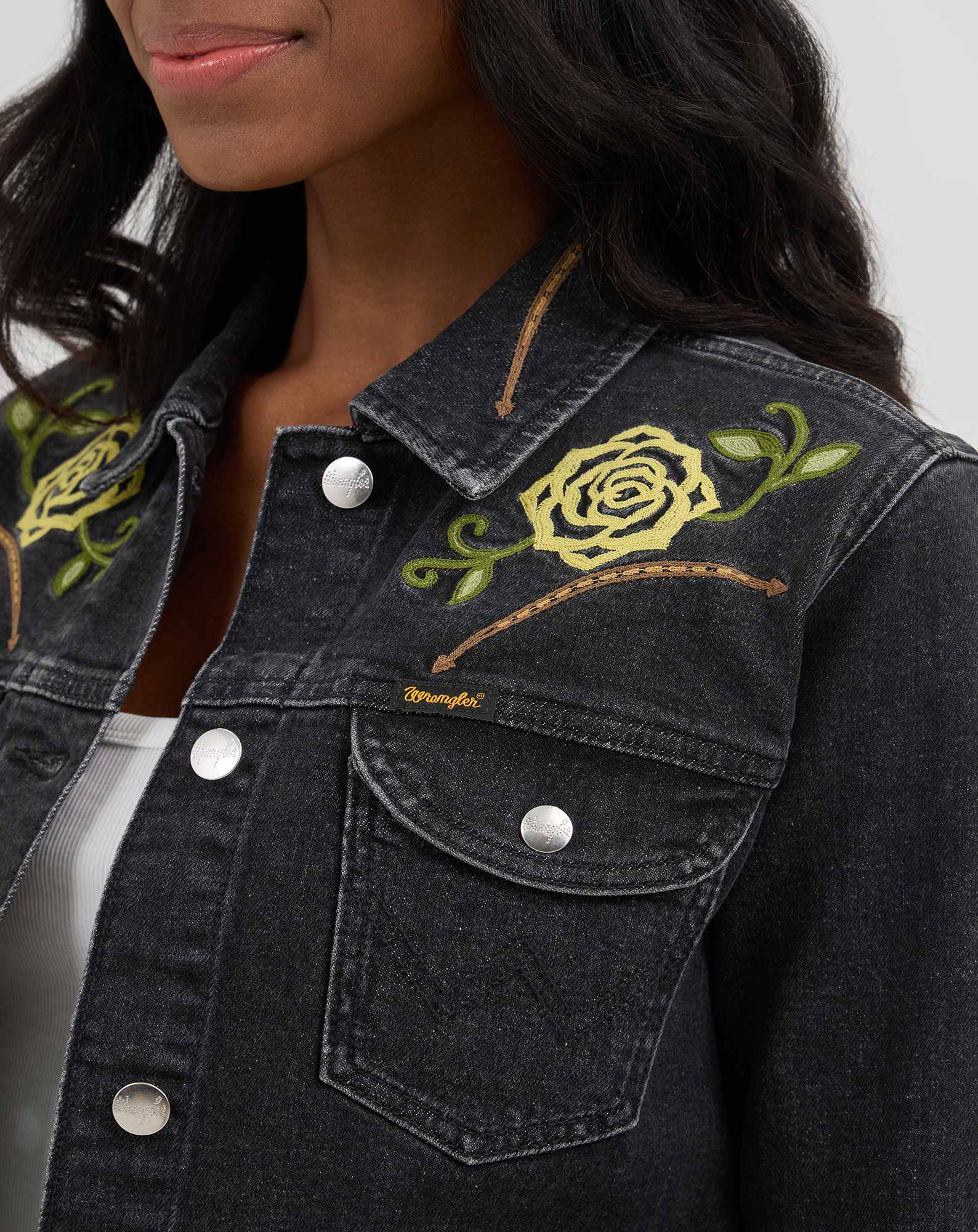 Wrangler® x Yellow Rose by Kendra Scott Trucker Jacket