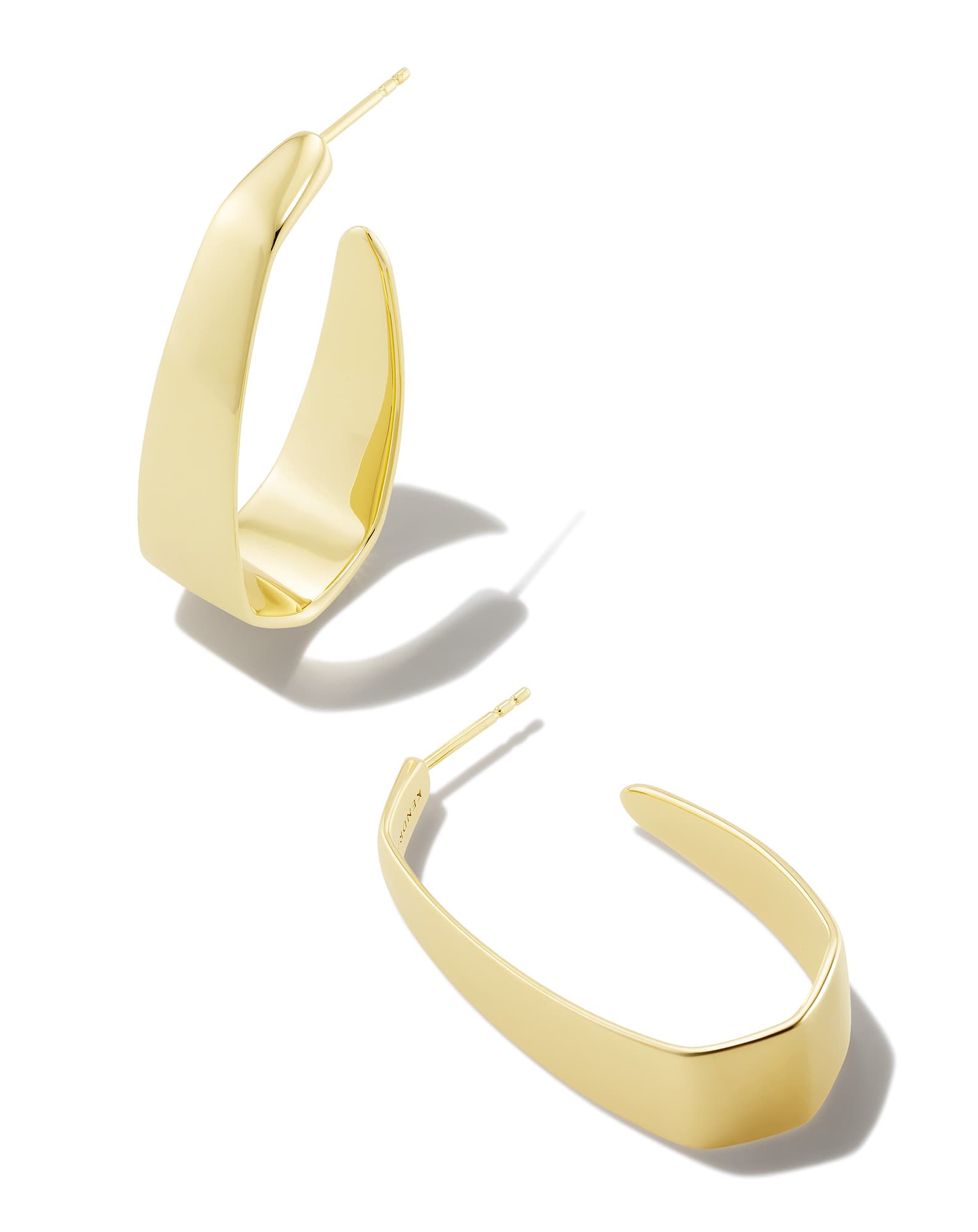 Cadence Large Hoop Earrings in 18k Gold Vermeil
