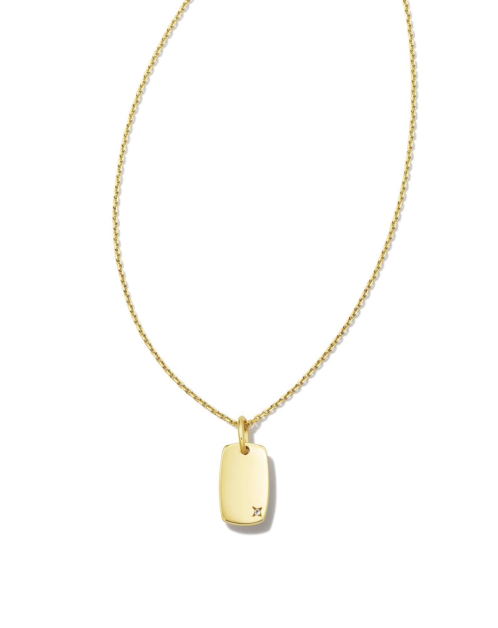 Henley 18k Gold Vermeil Pendant Necklace in White Topaz | Kendra Scott