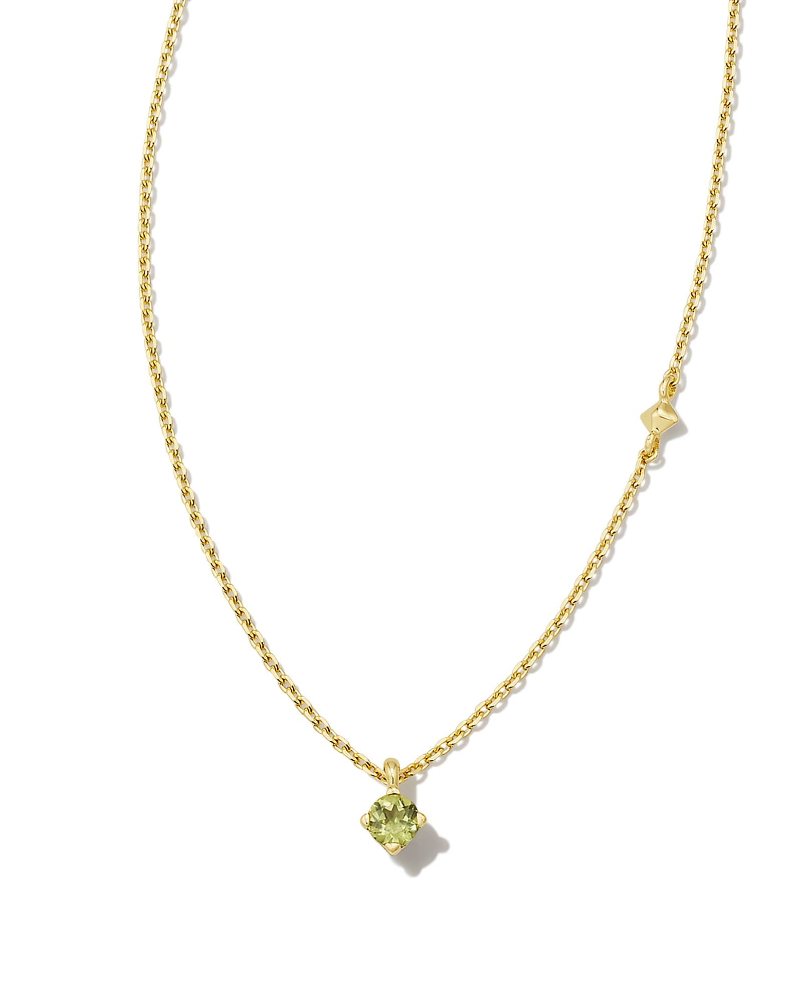 Maisie 18k Gold Vermeil Pendant Necklace in Peridot