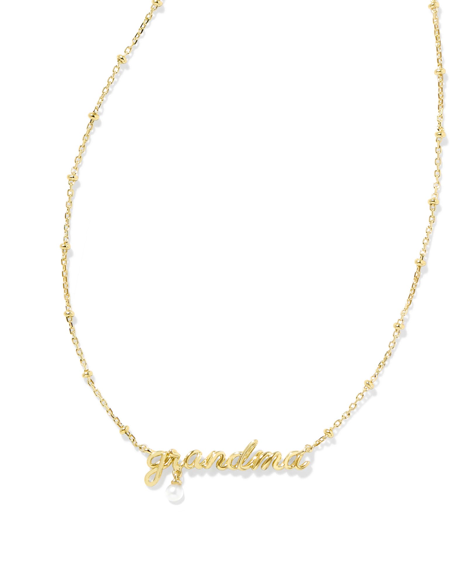 Grandma Script Pendant Necklace