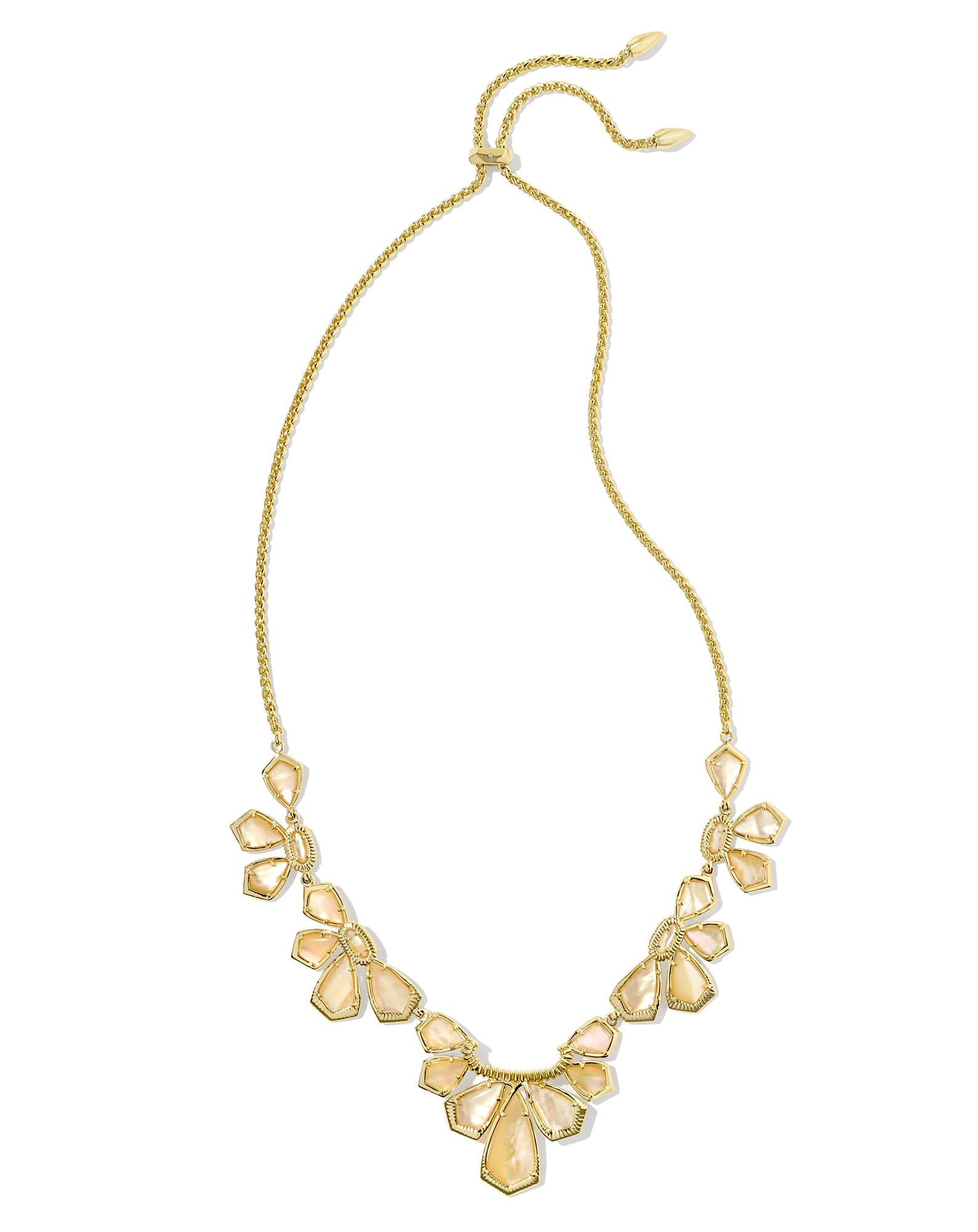 Layne Gold Statement Necklace in Golden Abalone