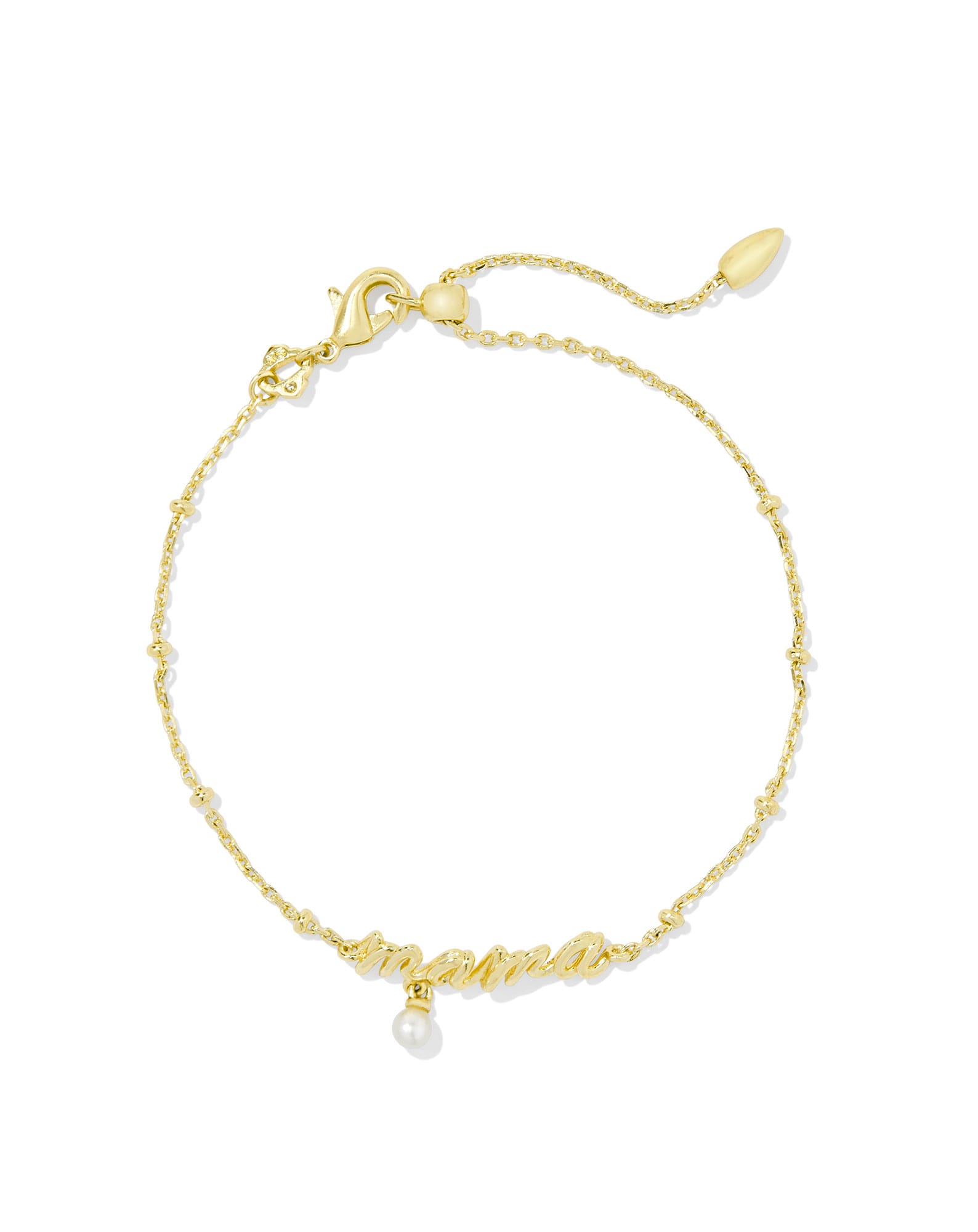 Mama Script Delicate Chain Bracelet