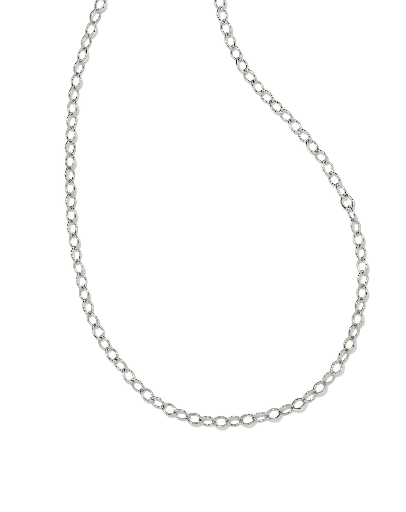 Kit Silver Chain Necklace in White CZ