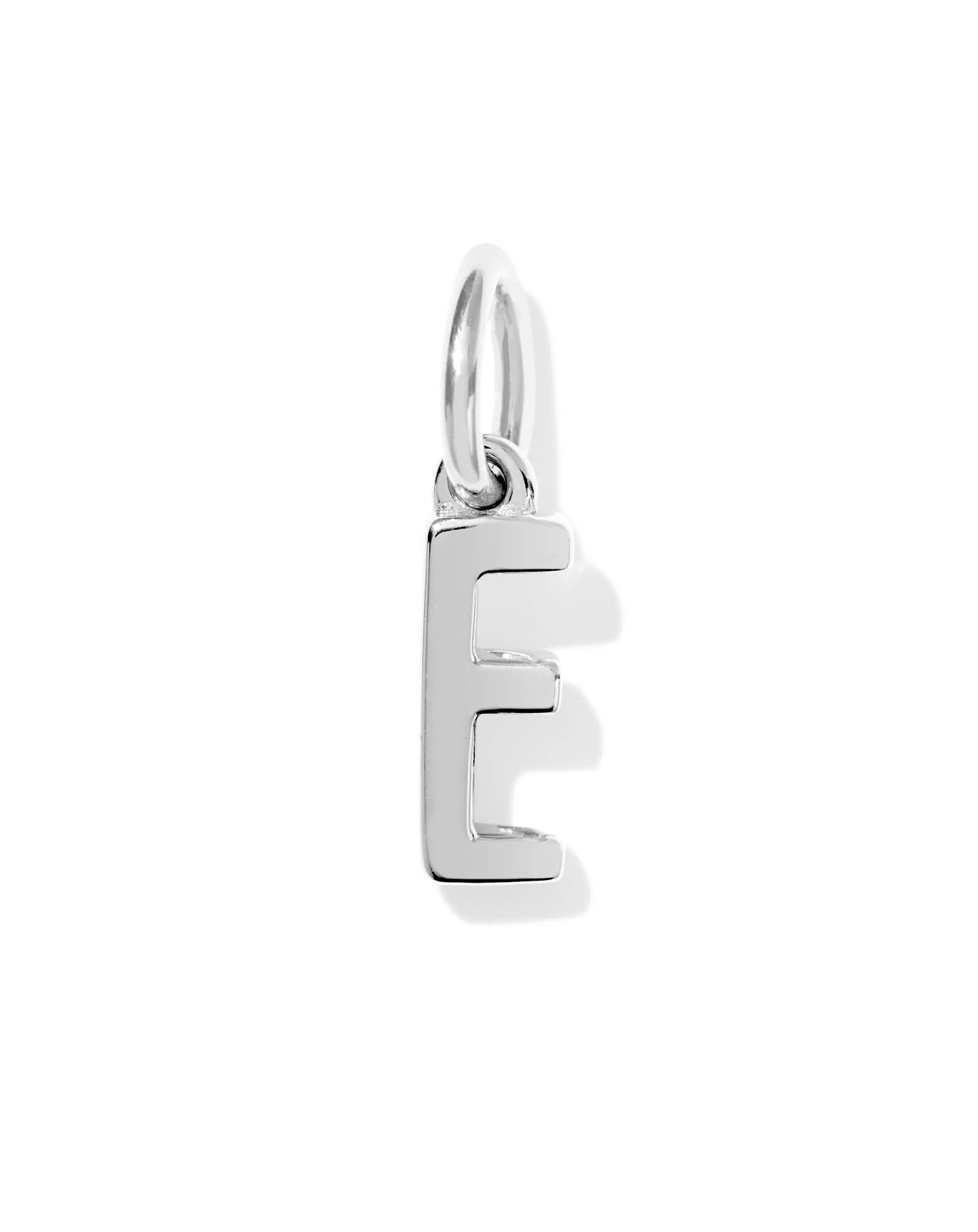 Metal Letter E Sterling Silver Charm