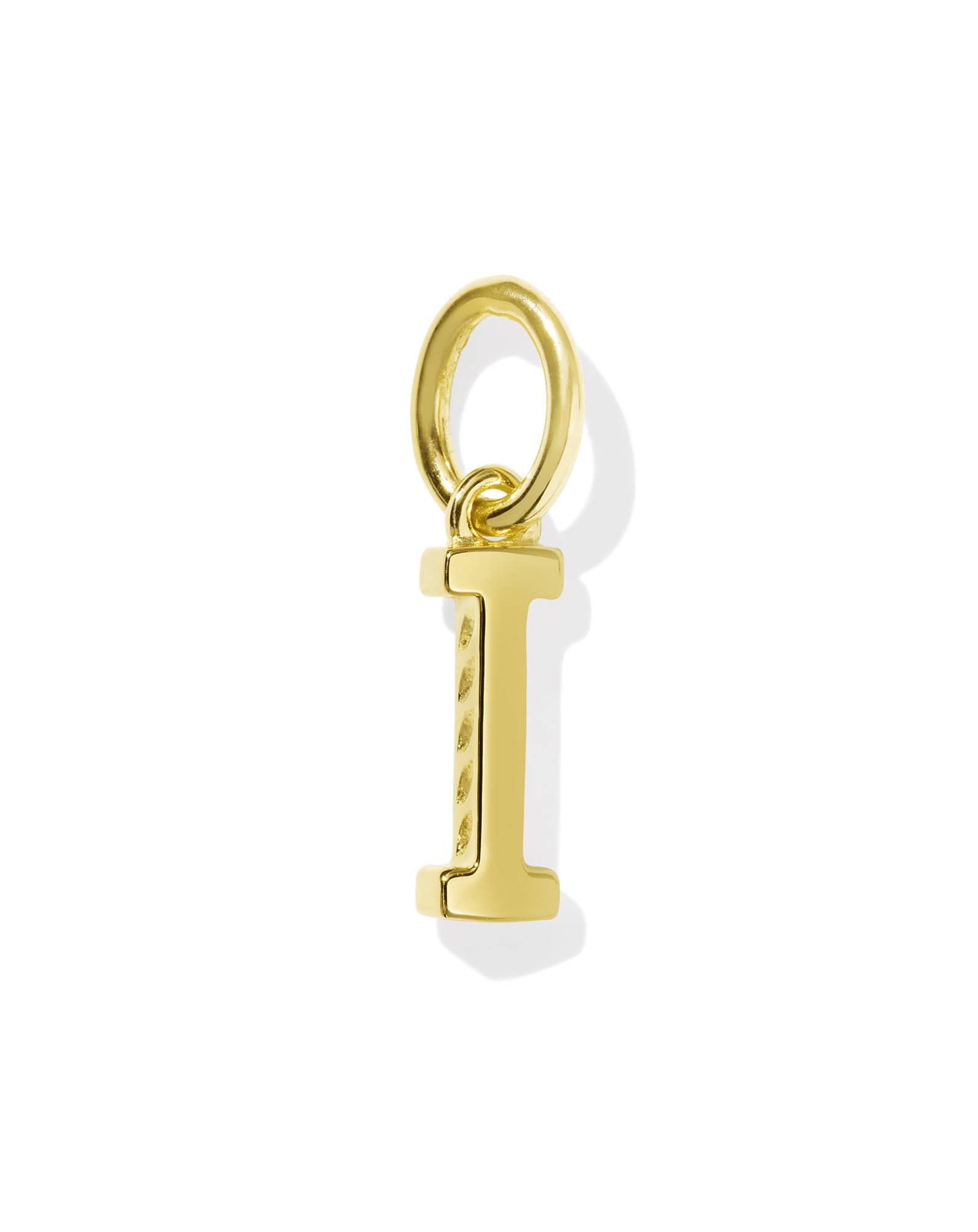 Metal Letter I 18k Gold Vermeil Charm