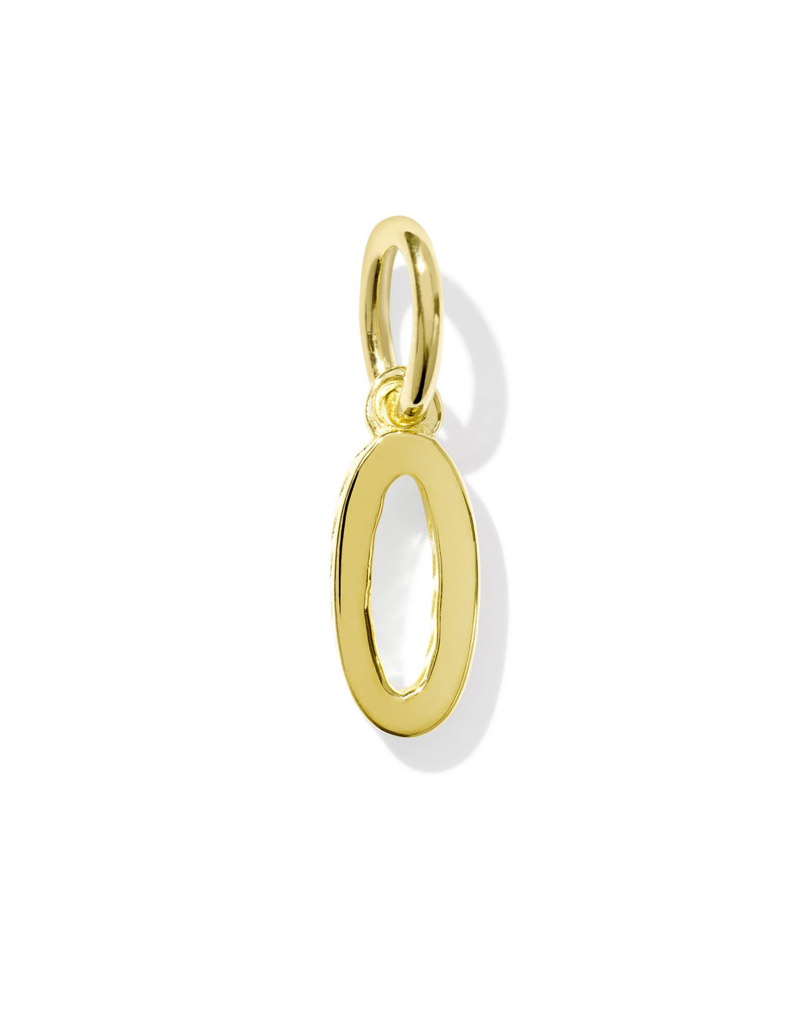 Metal Letter O 18k Gold Vermeil Charm