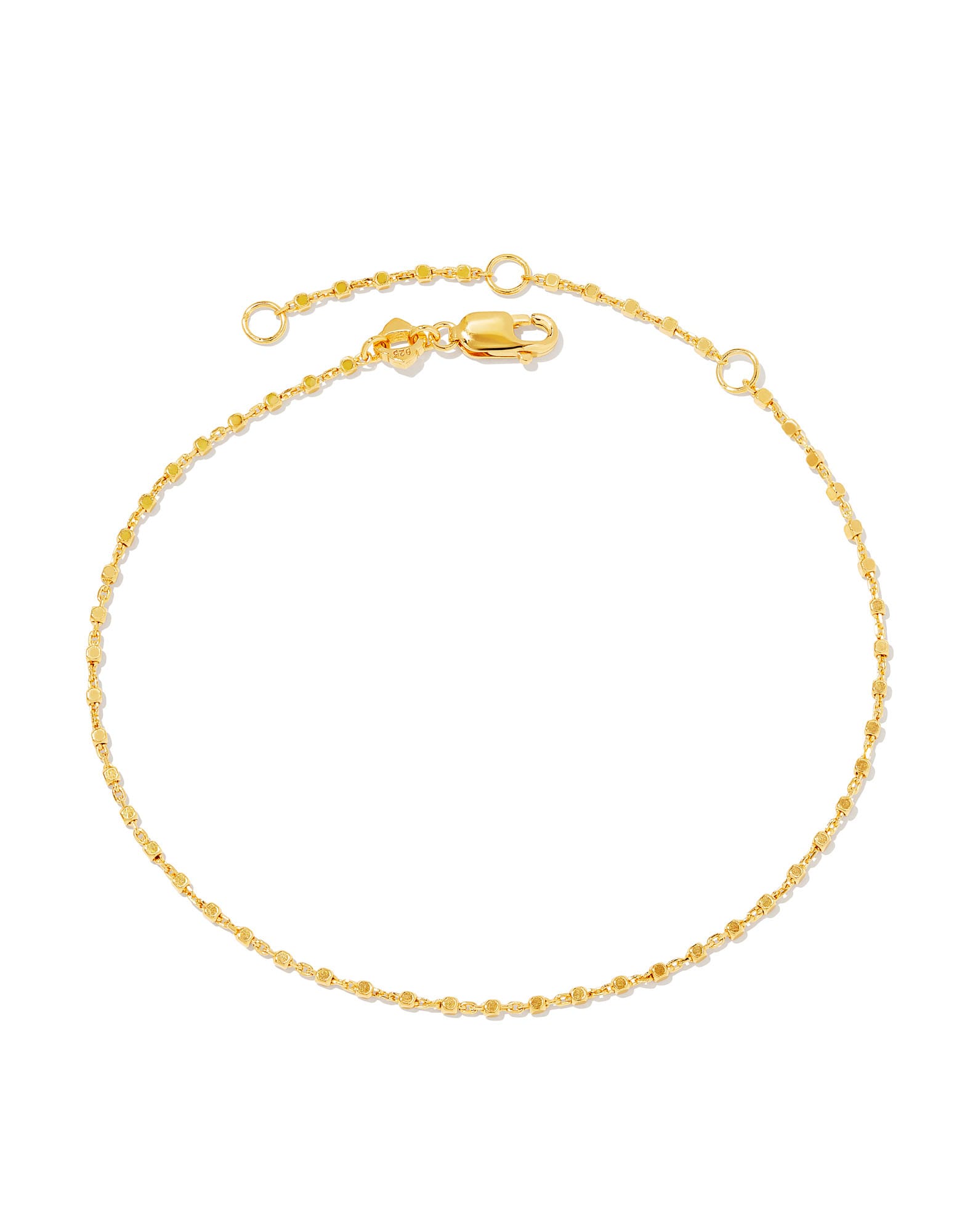 Beaded Satellite Chain Bracelet in 18k Gold Vermeil