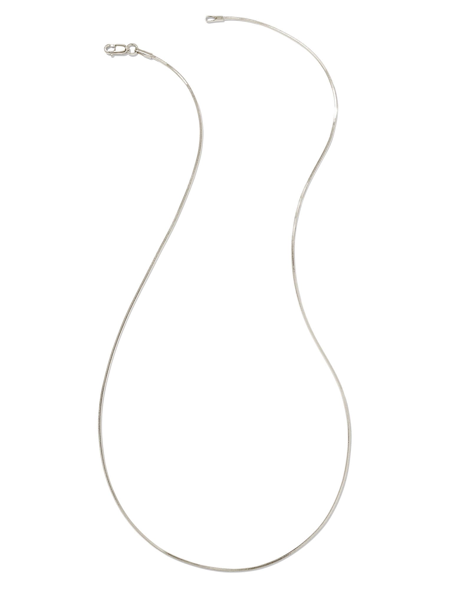 Diamond Cut Snake Chain Necklace in Sterling Silver