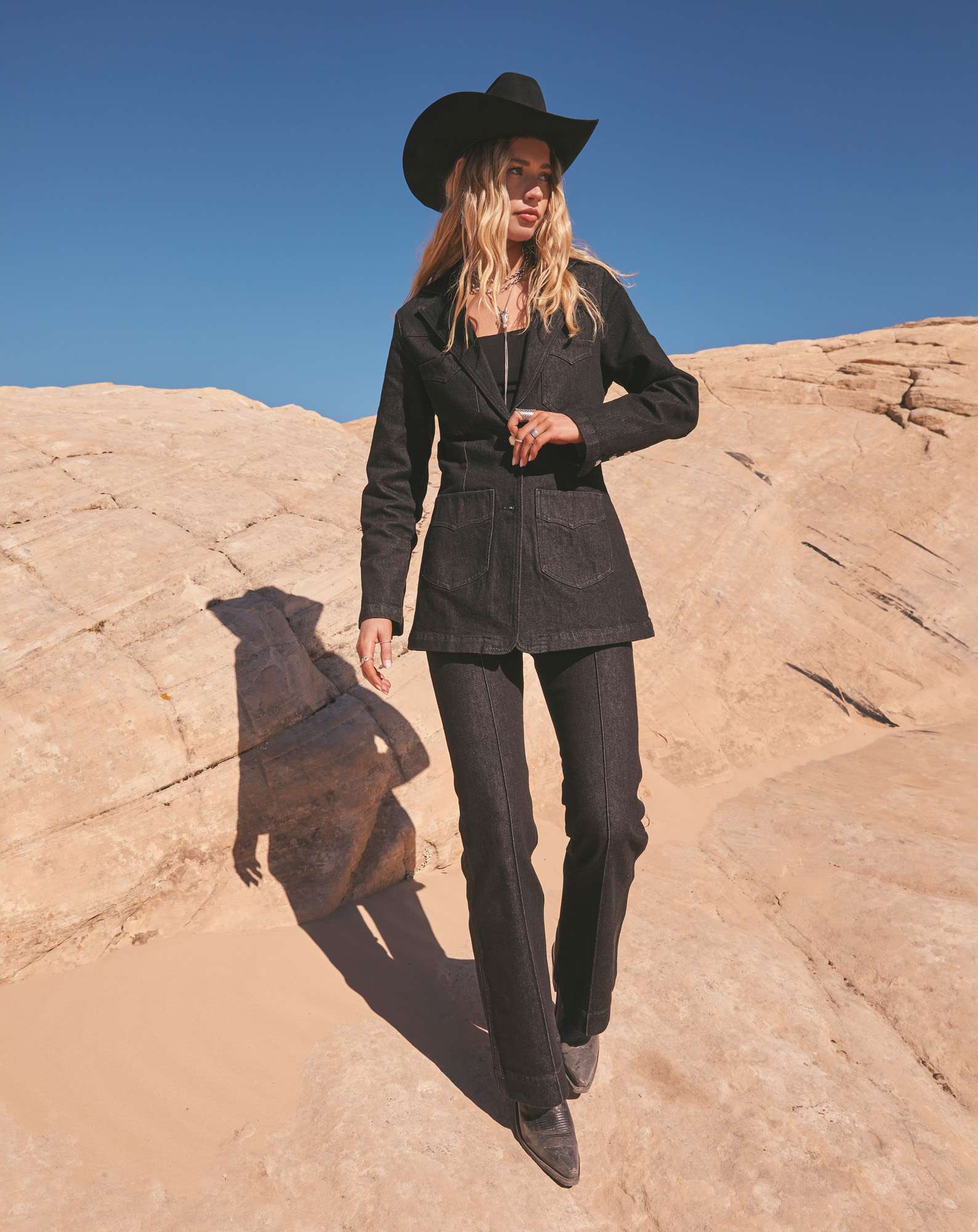 Wrangler® x Yellow Rose by Kendra Scott High Rise Trouser