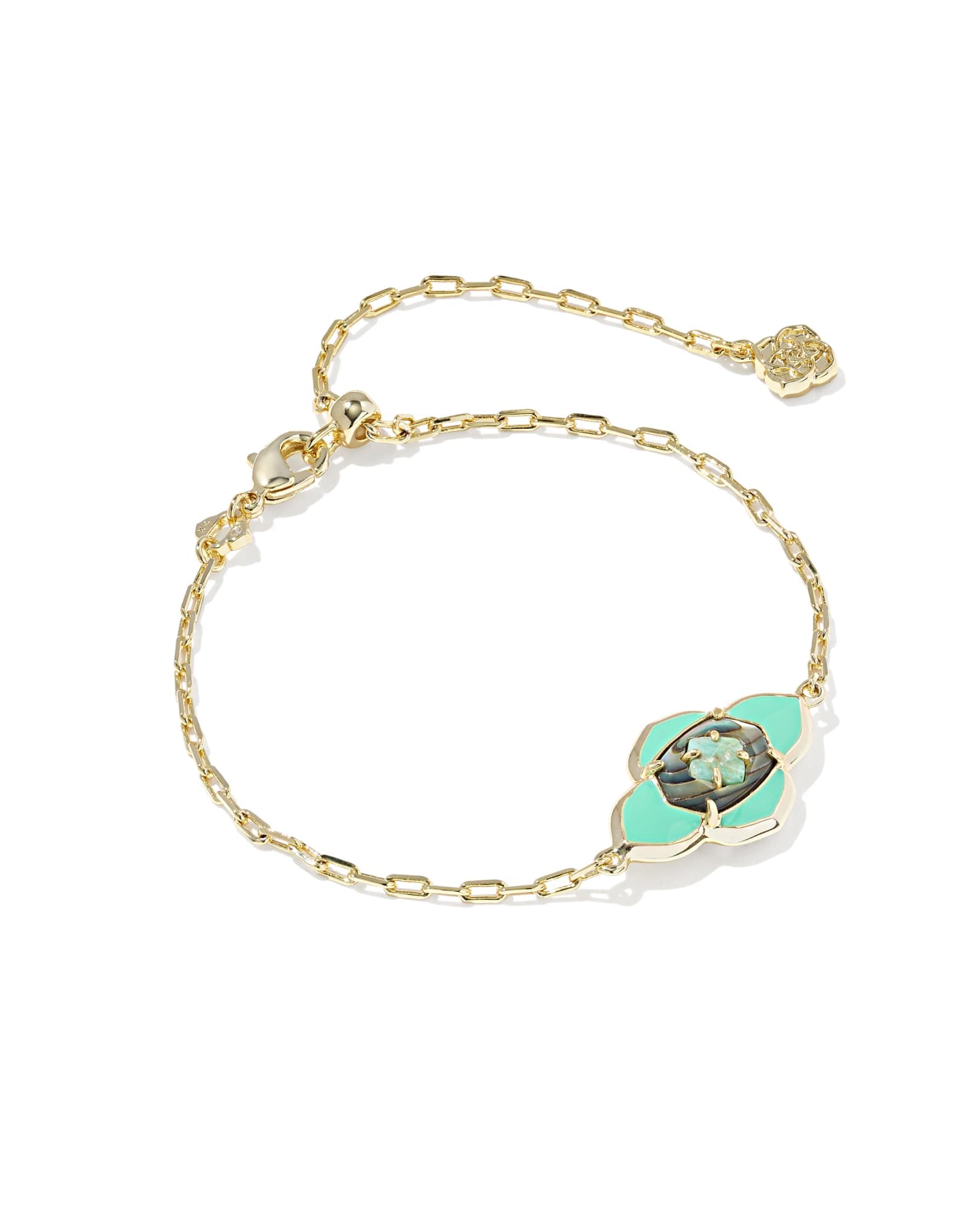 Abbie Medallion Gold Delicate Chain Bracelet