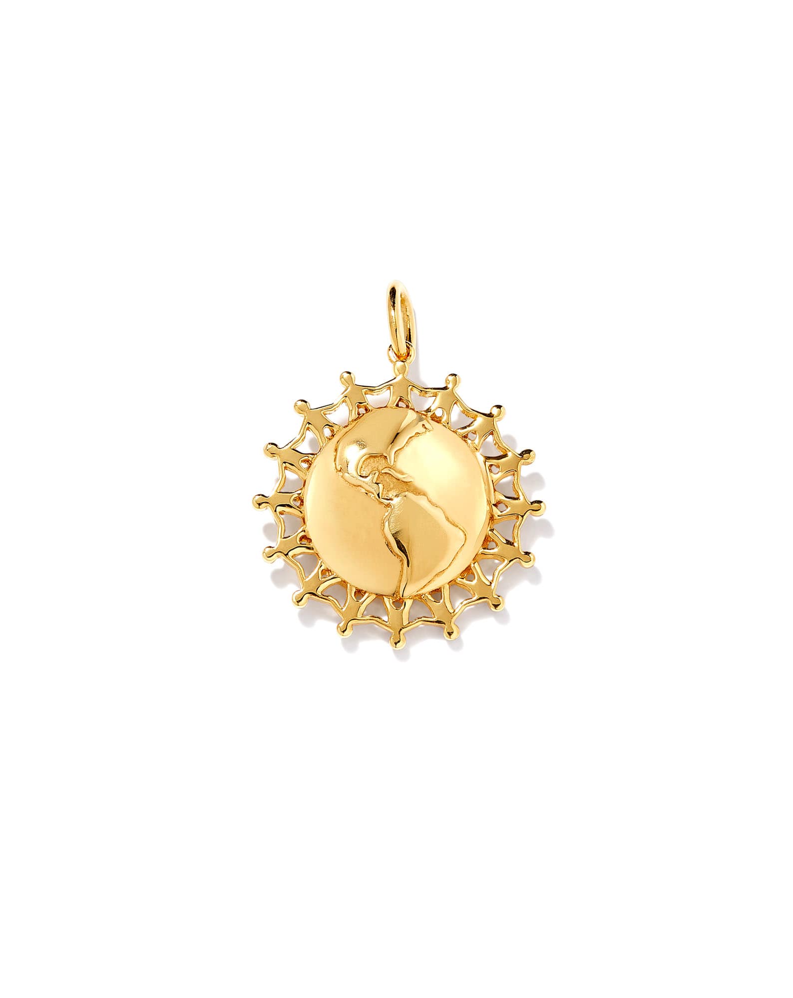 Children’s World Charm in 18k Gold Vermeil