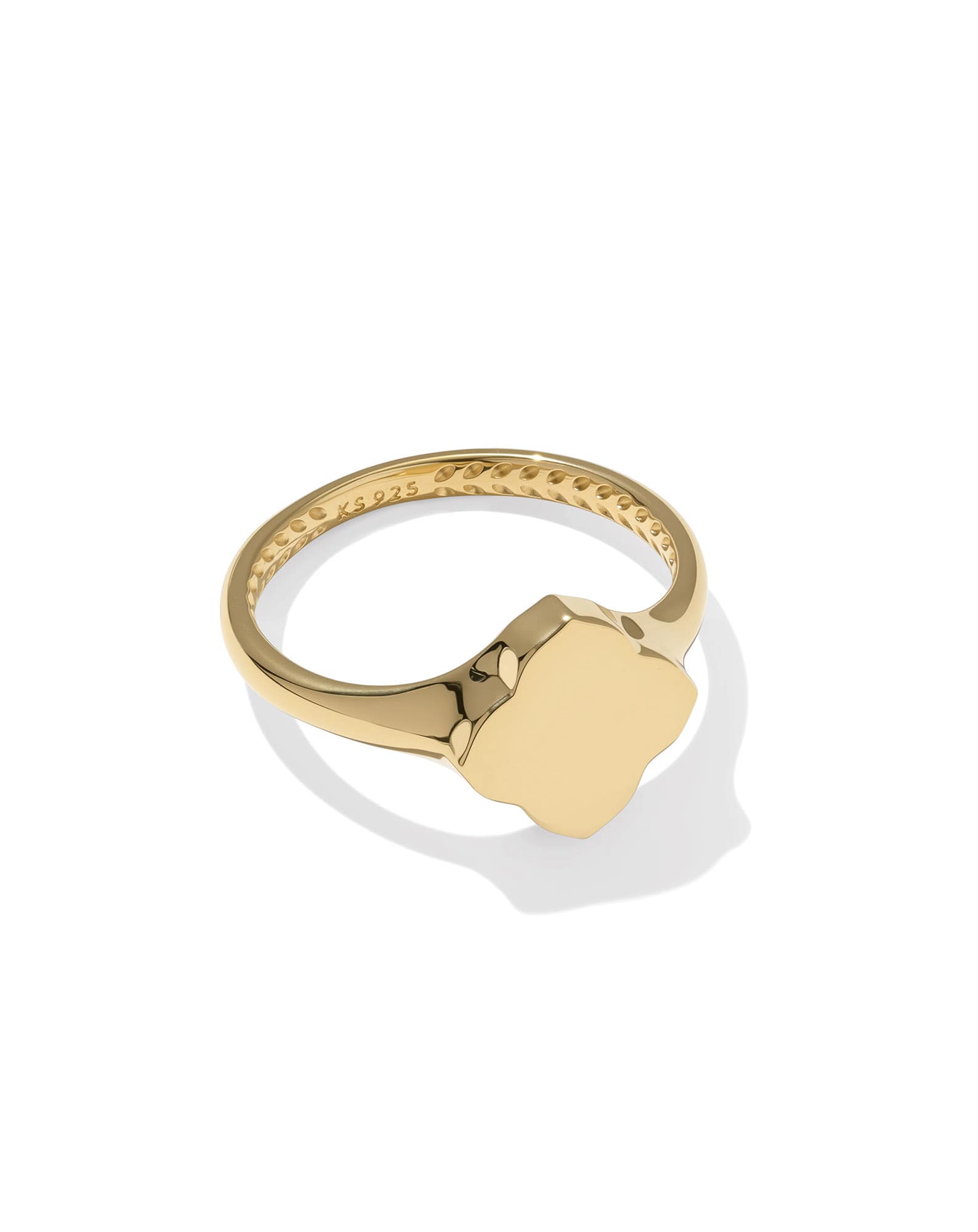 Dira 18k Gold Vermeil Metal Band Ring