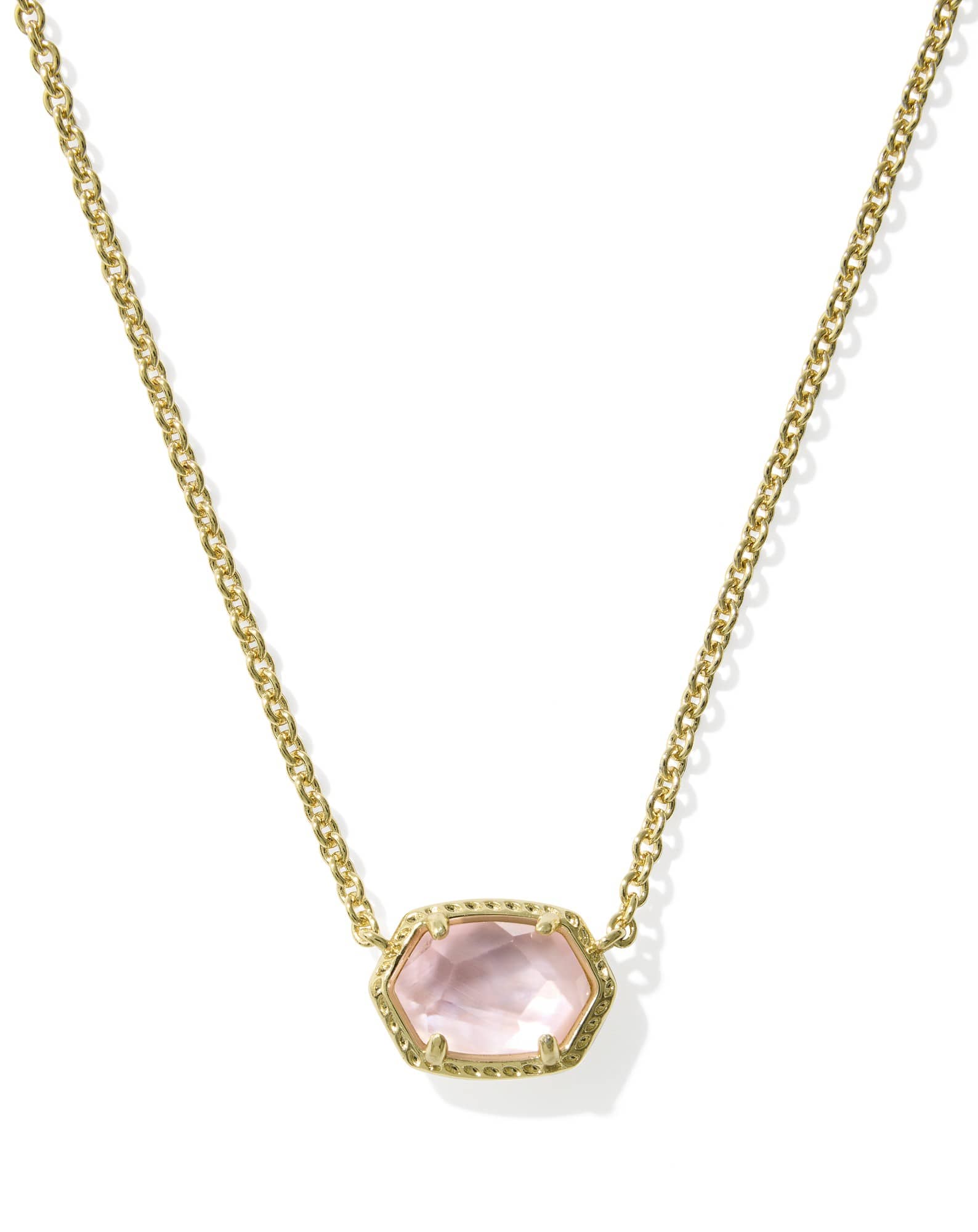 Daphne Gold Frame Short Pendant Necklace