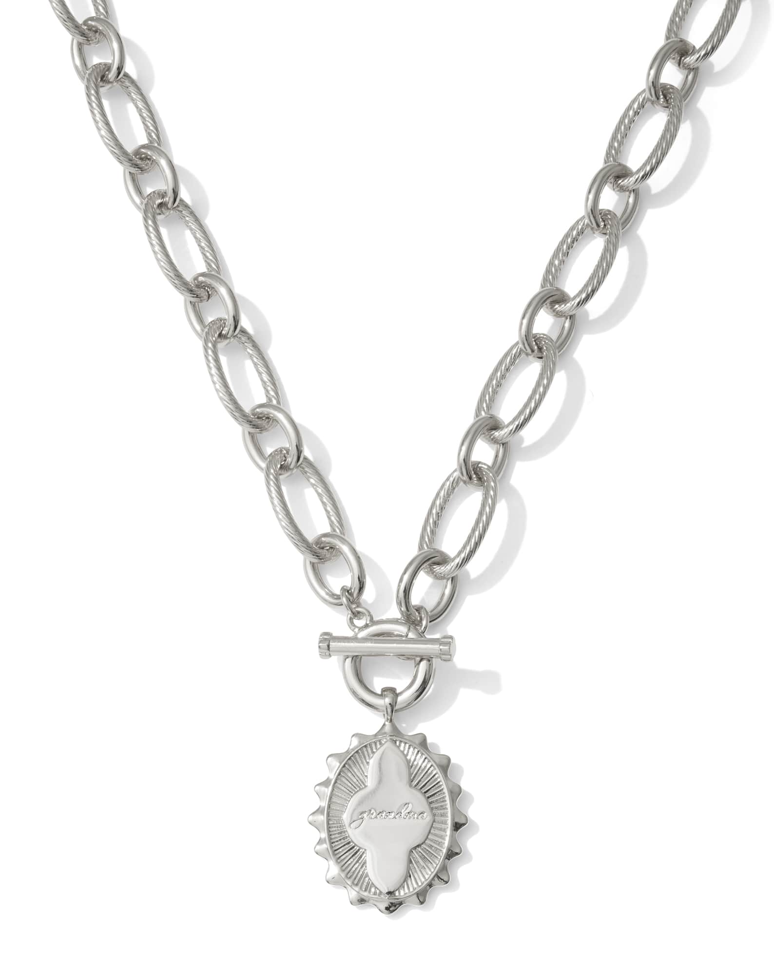 Grandma Silver Link and Chain Necklace