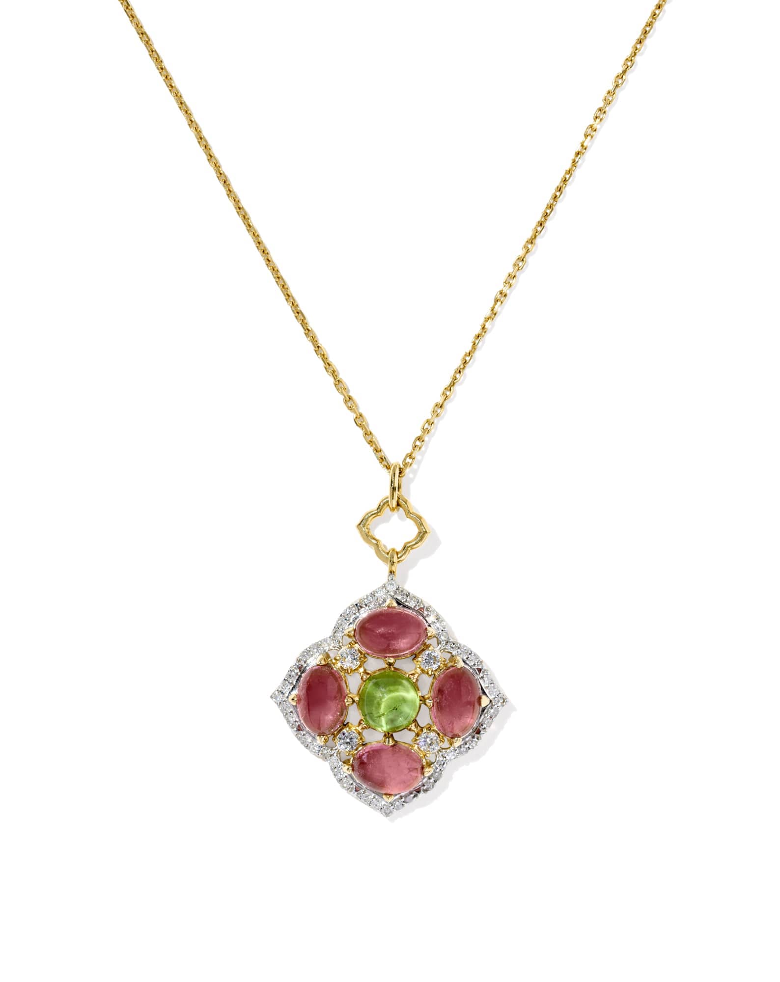 0.24 ct Heirloom Dira 14k Yellow Gold Short Pendant Necklace