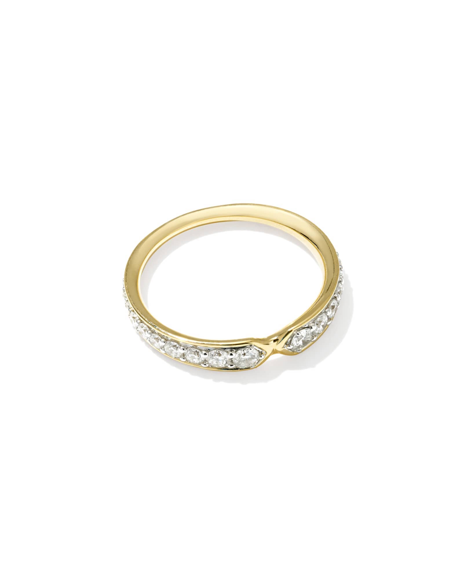 0.46 ct Lab Grown Diamond Adia 14k Yellow Gold Band Ring