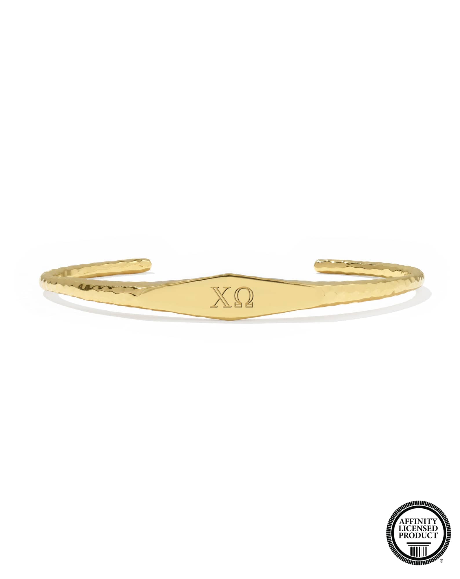 Chi Omega 18k Yellow Gold Vermeil Davie Cuff Bracelet
