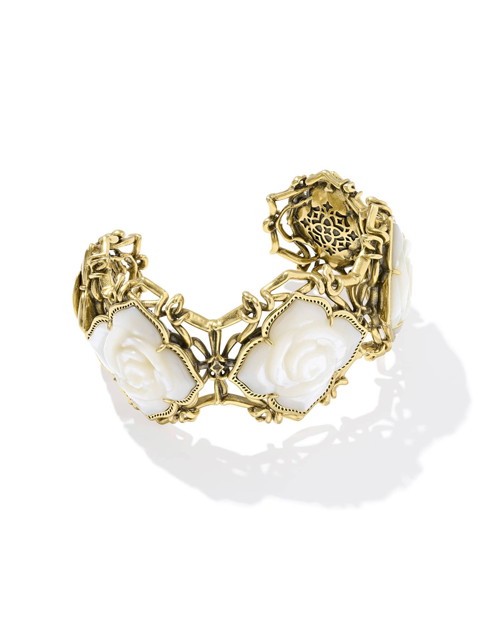 Mallory Rose Vintage Gold Statement Cuff Bracelet