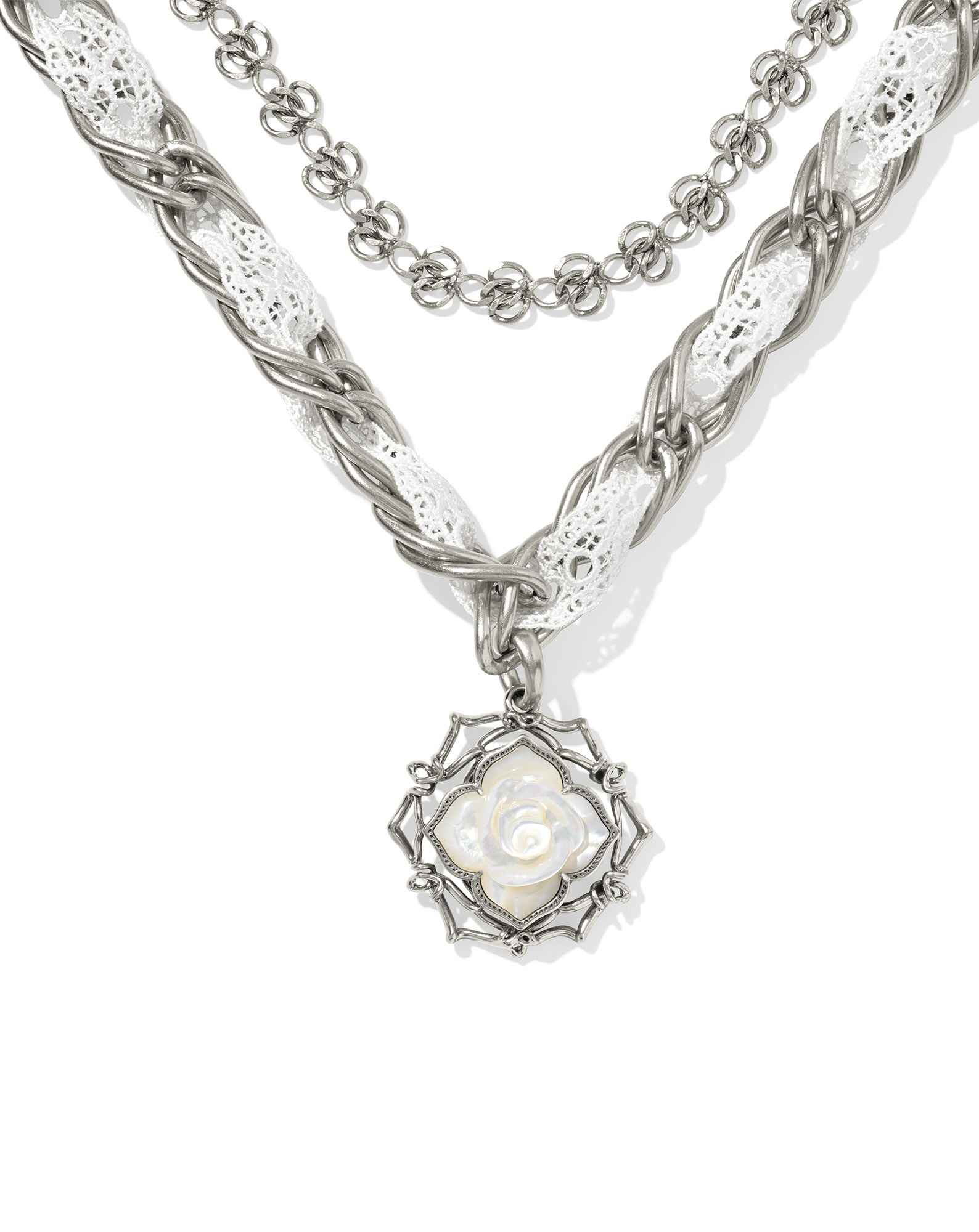 Mallory Rose Vintage Silver Statement Necklace