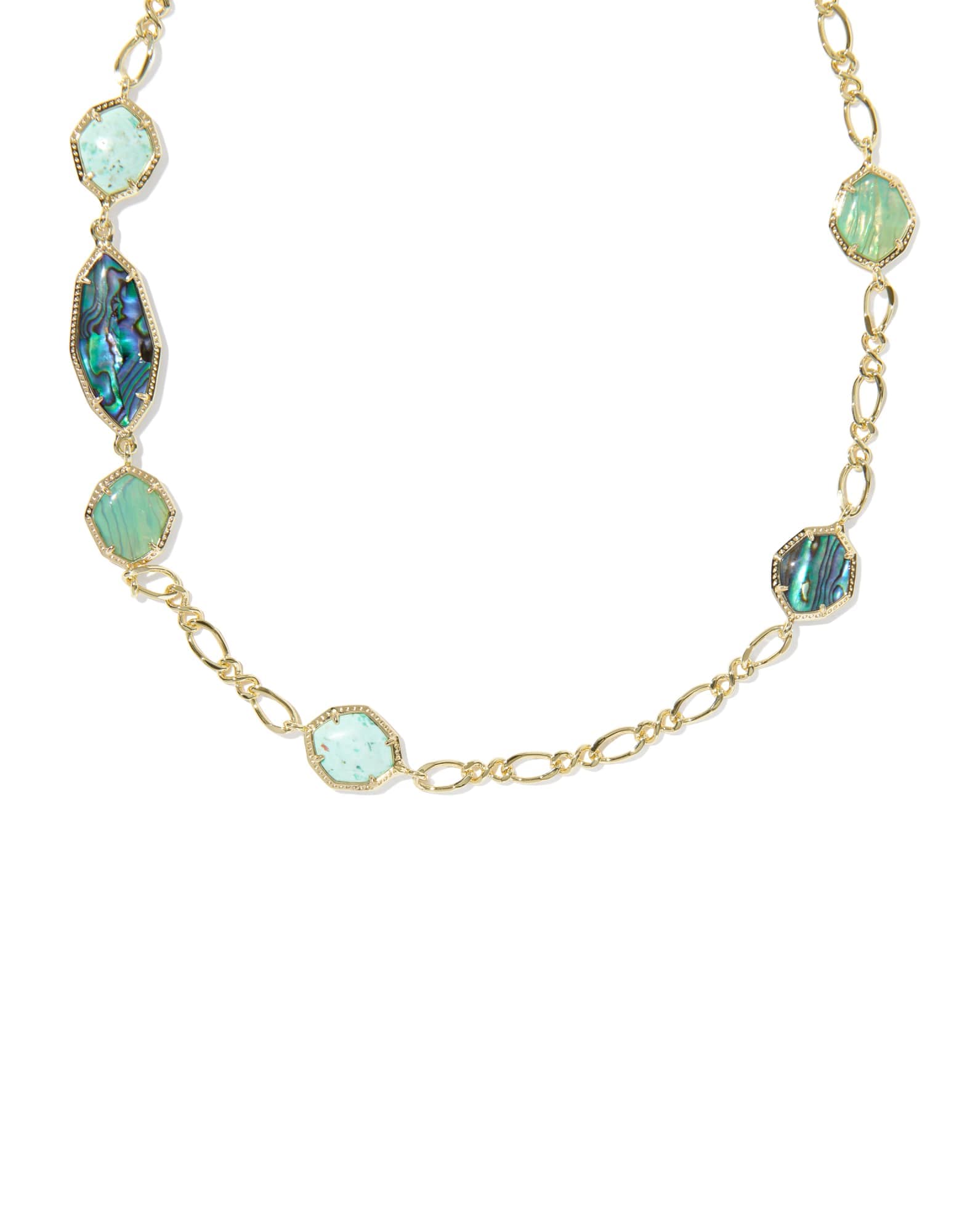 Ophelia Gold Long Strand Necklace