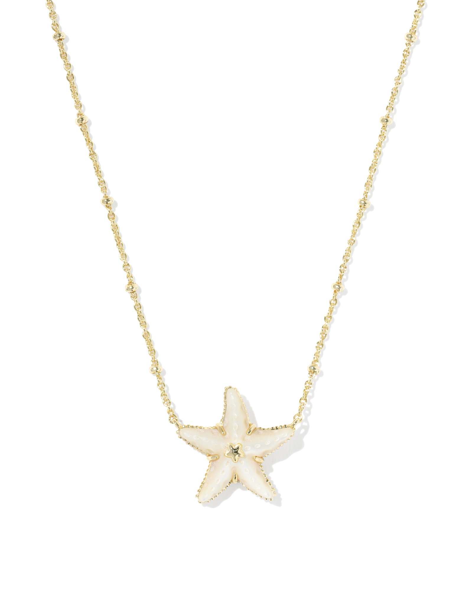 Parker Starfish Gold Short Pendant Necklace