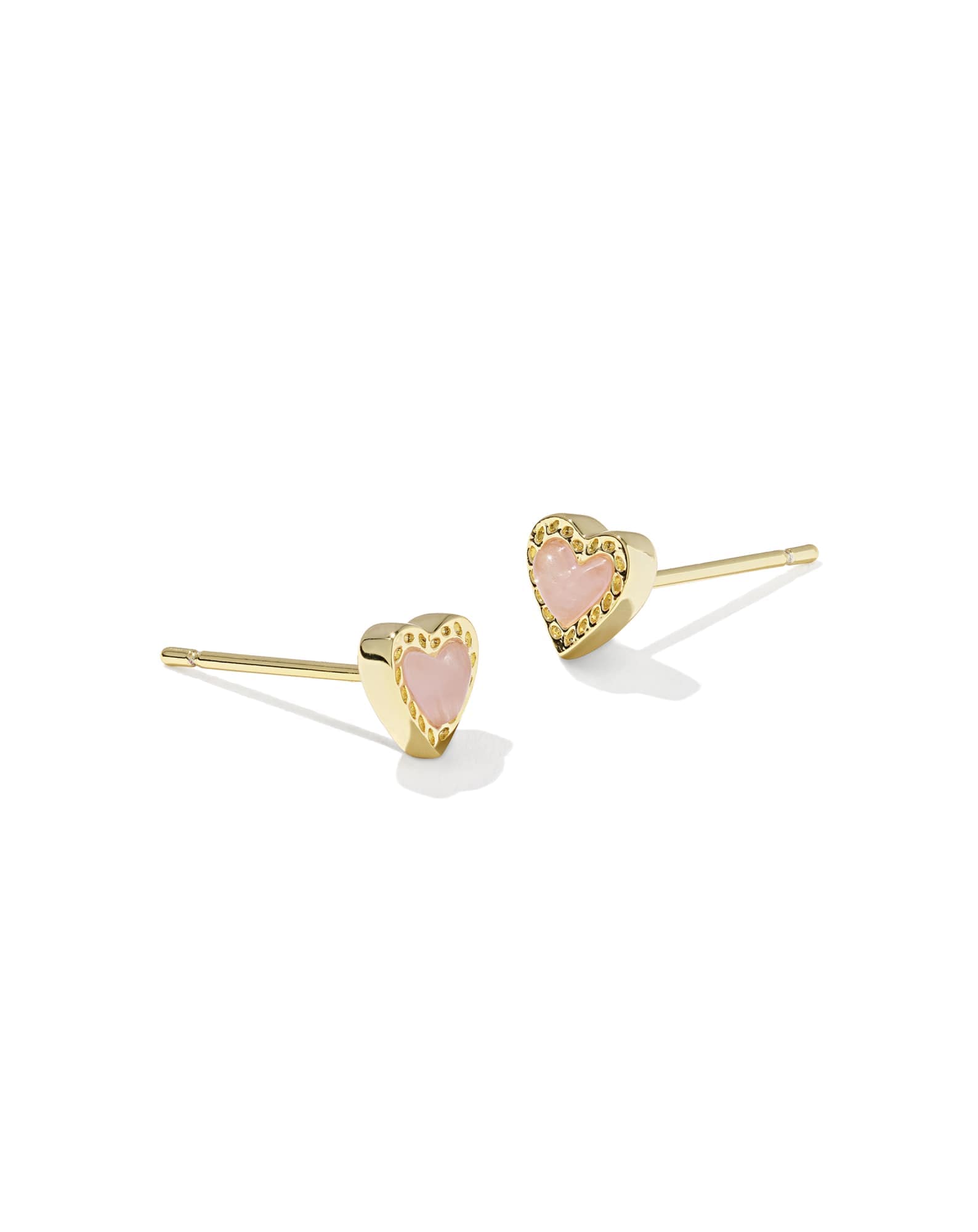Mini Ari Heart Gold Stud Earrings