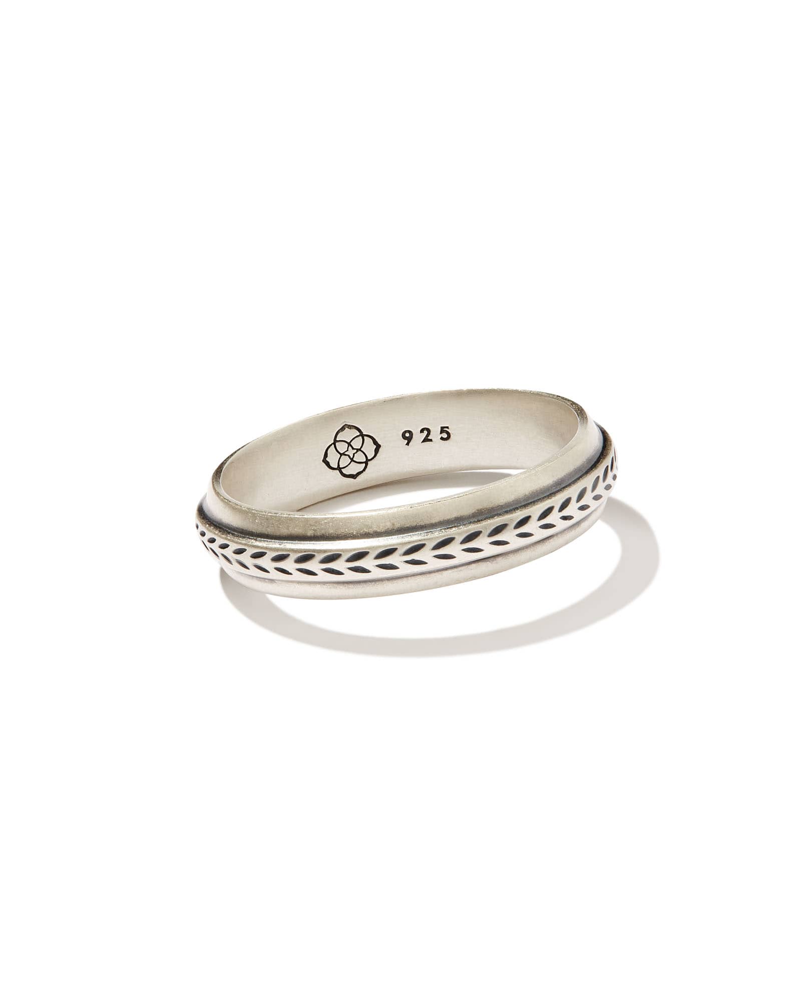 Hicks Band Ring in Oxidized Sterling Silver