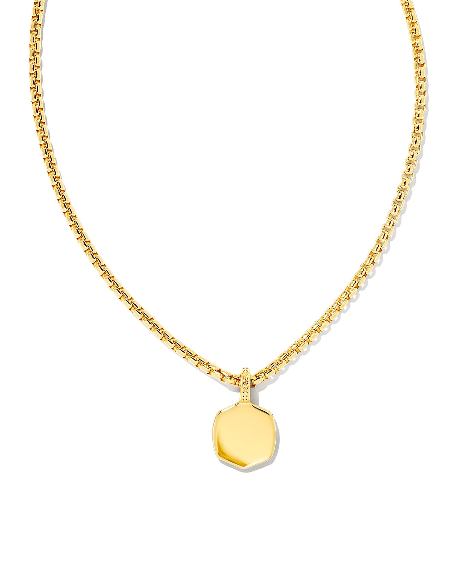 Davie Metal Charm Necklace in 18k Gold Vermeil