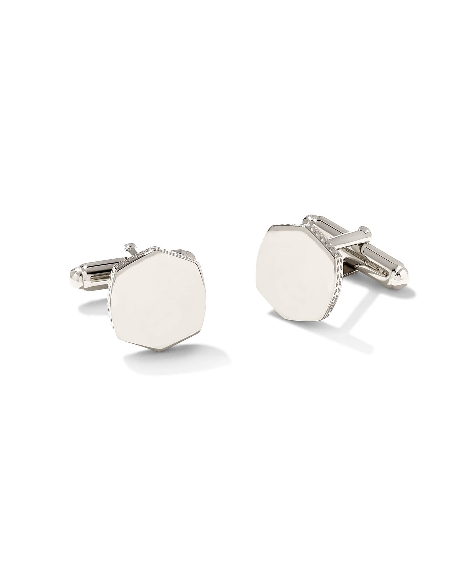 Davis Cuff Links in Sterling Silver