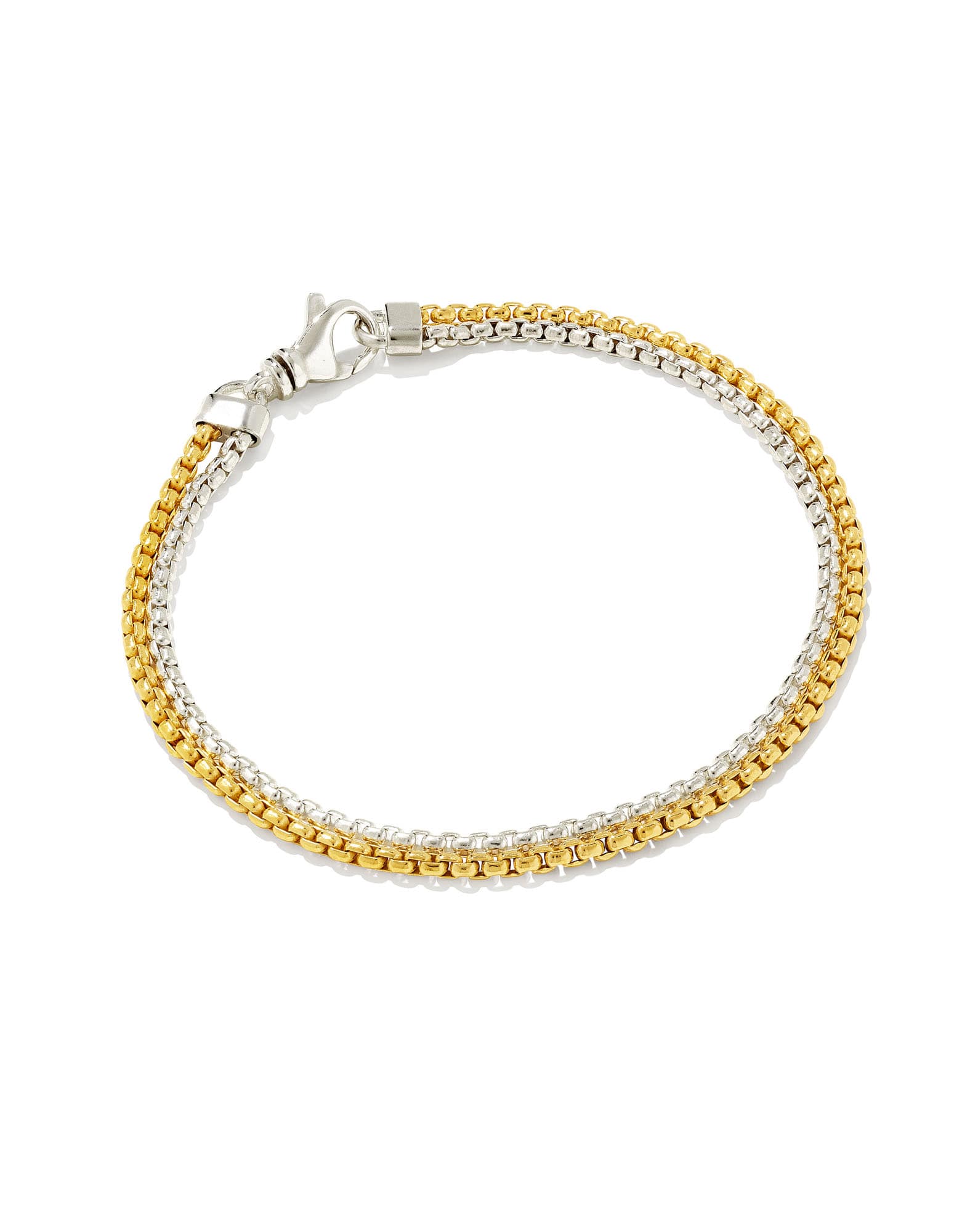 Wells Chain Bracelet in 18k Gold Vermeil and Sterling Silver