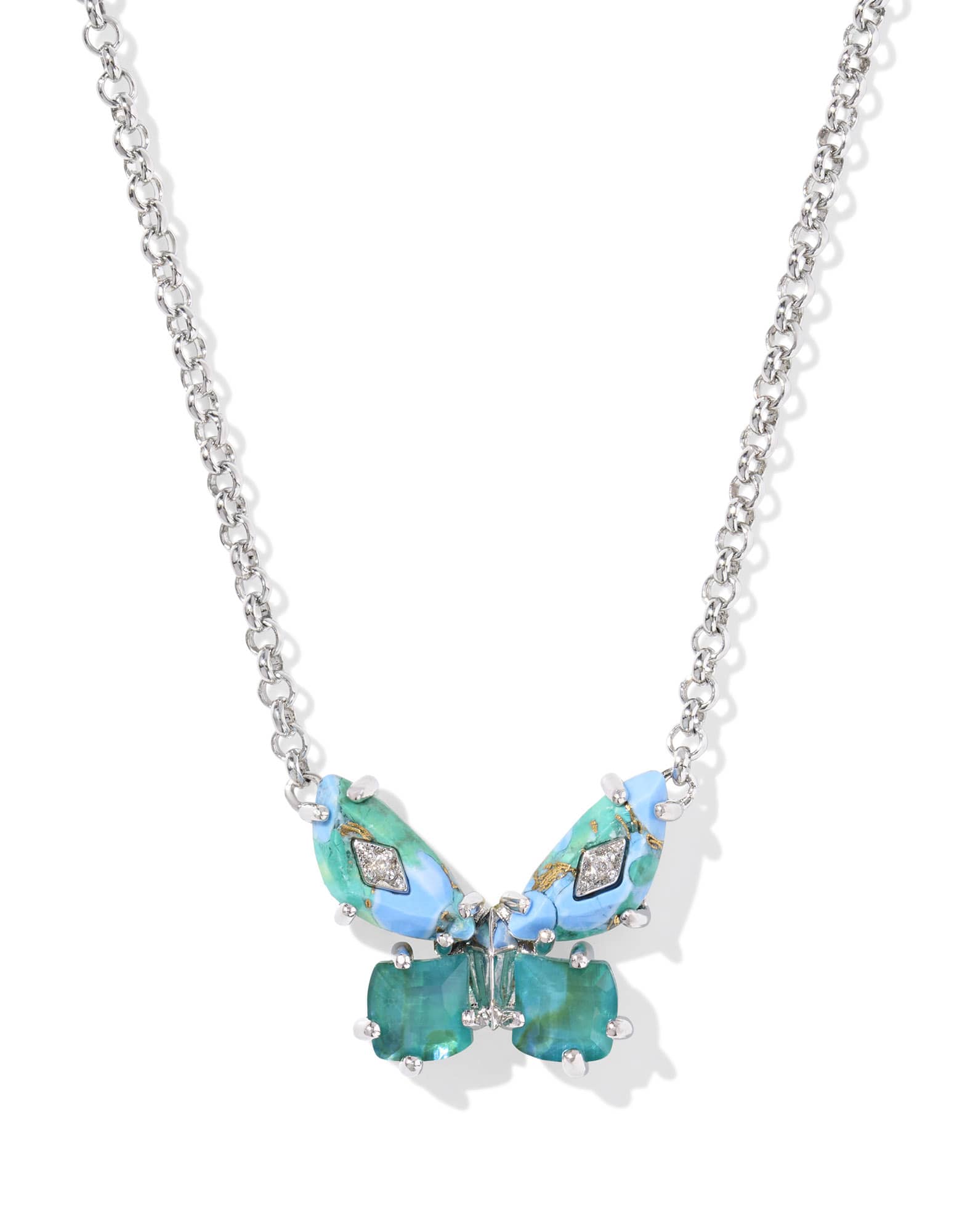 Bianca Butterfly Short Pendant Necklace