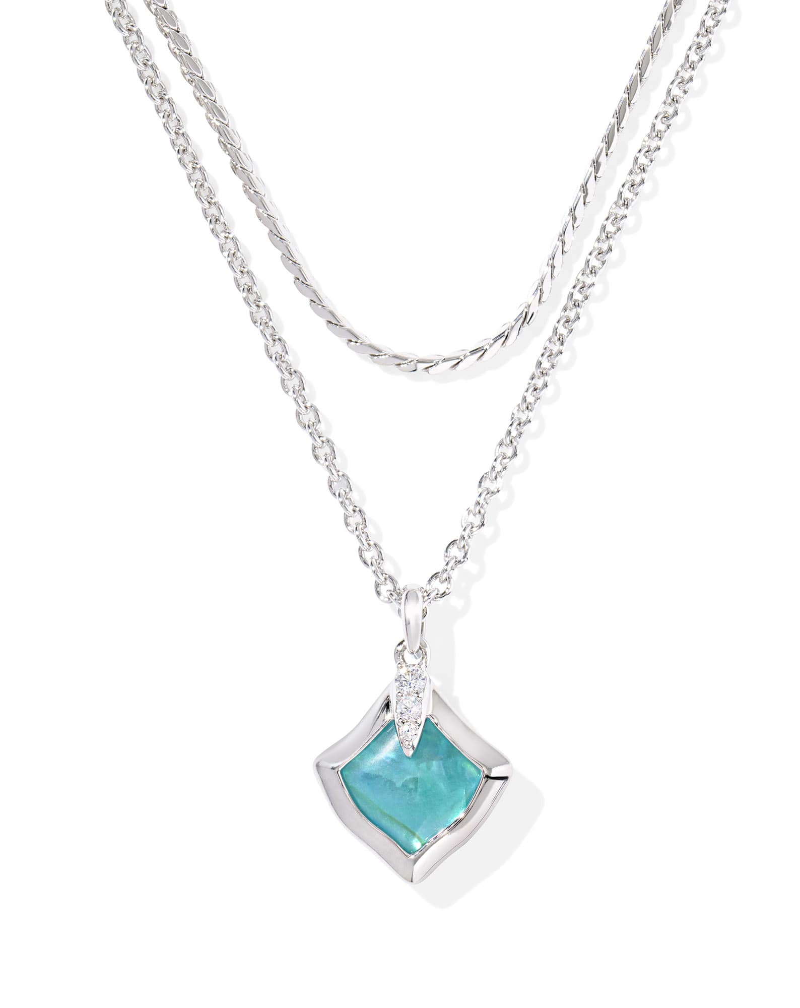 Joelle Silver Multi Strand Necklace