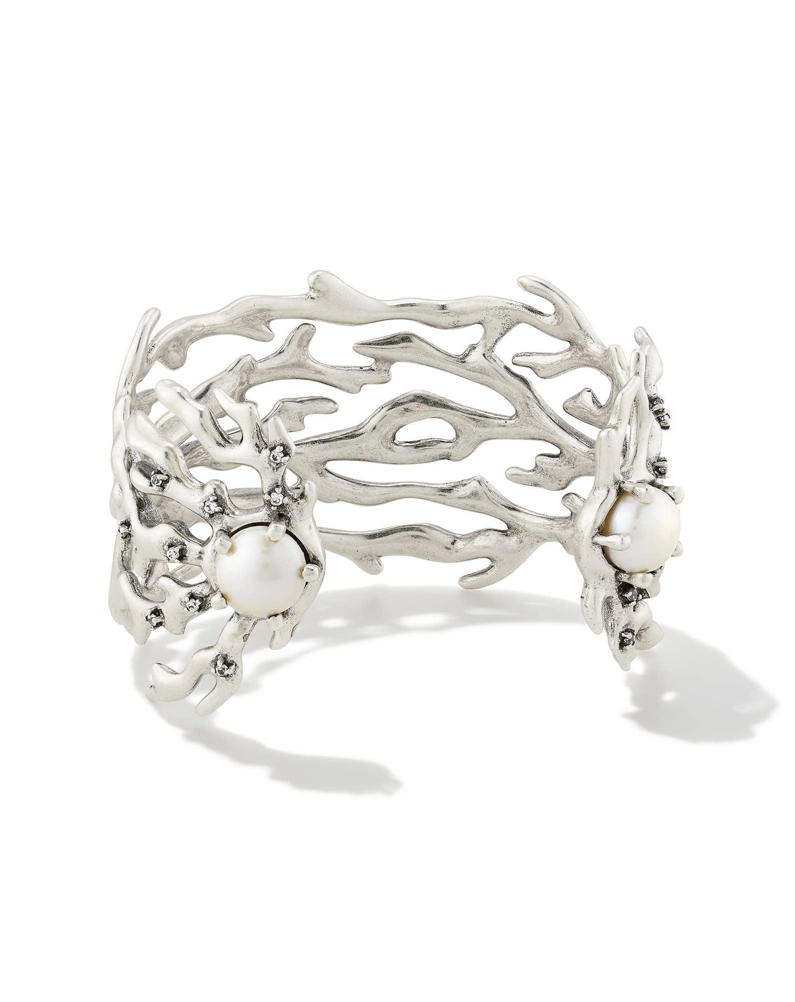 Shea Statement Cuff Bracelet in Vintage Silver