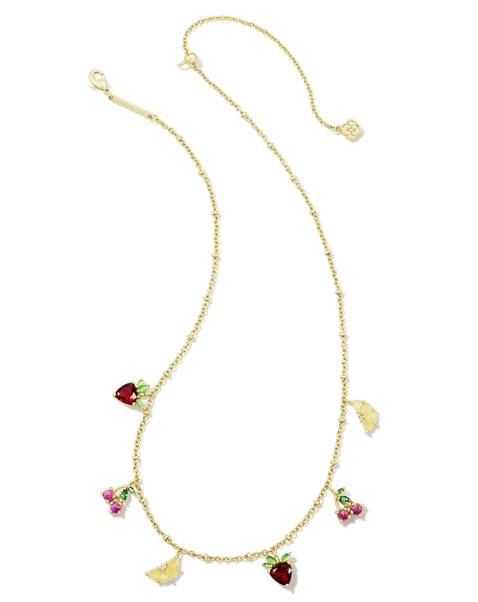 Fruit Gold Strand Necklace in Multi Mix