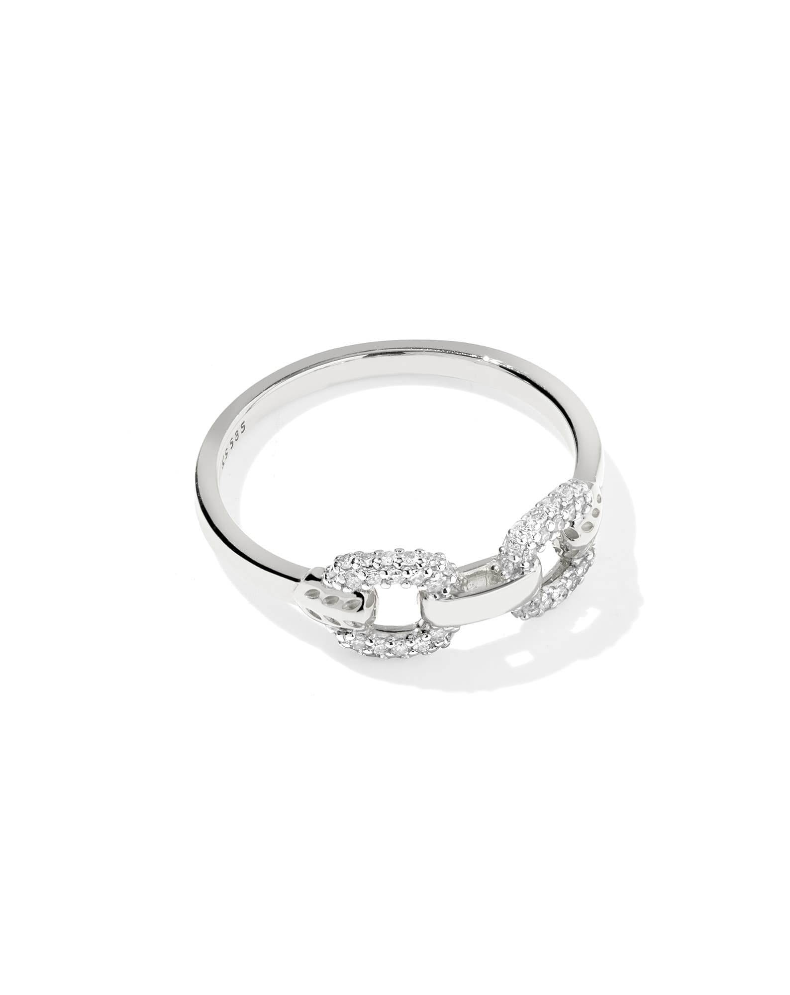 Beau 14k White Gold Band Ring