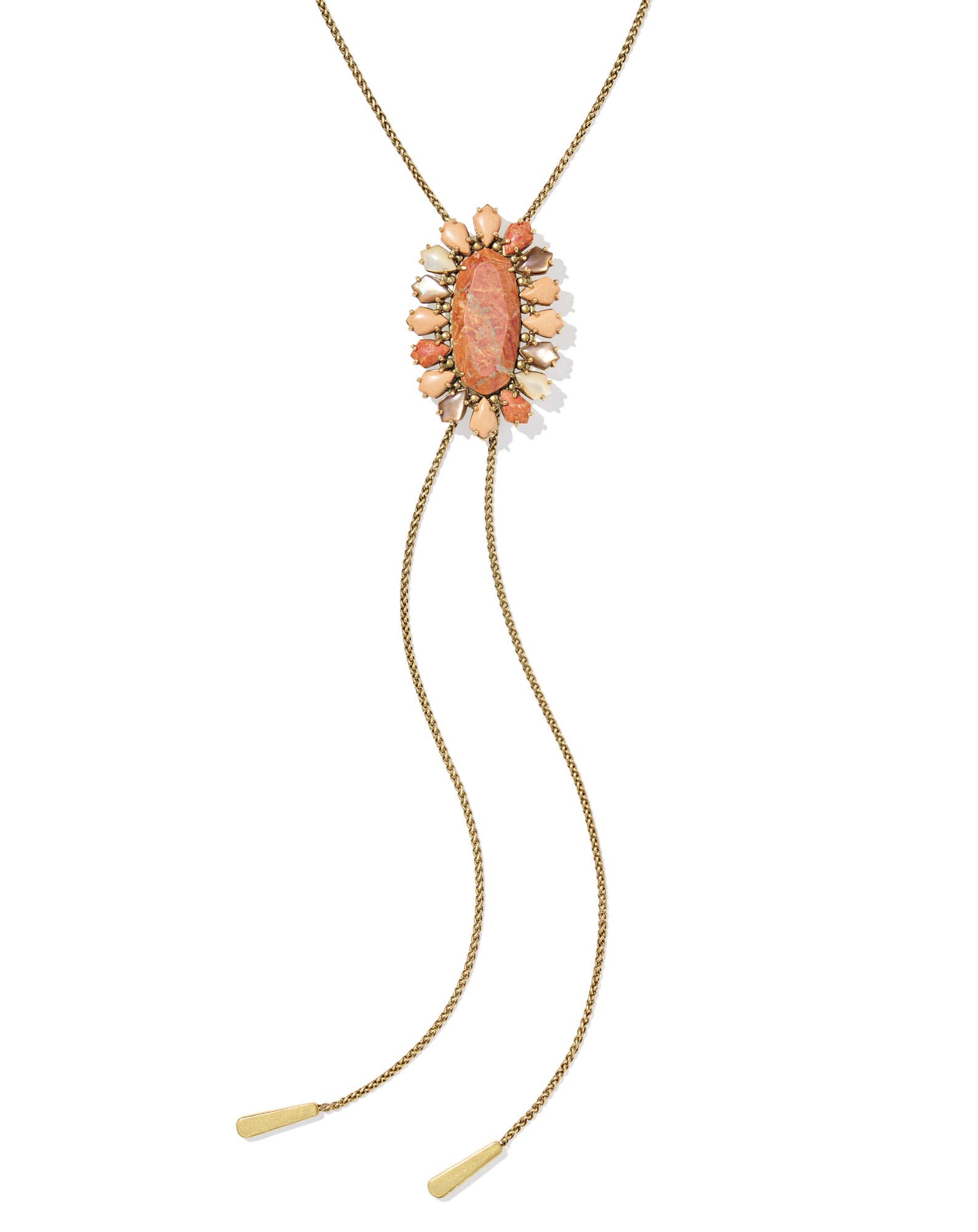 Flynn Vintage Gold Bolo Necklace