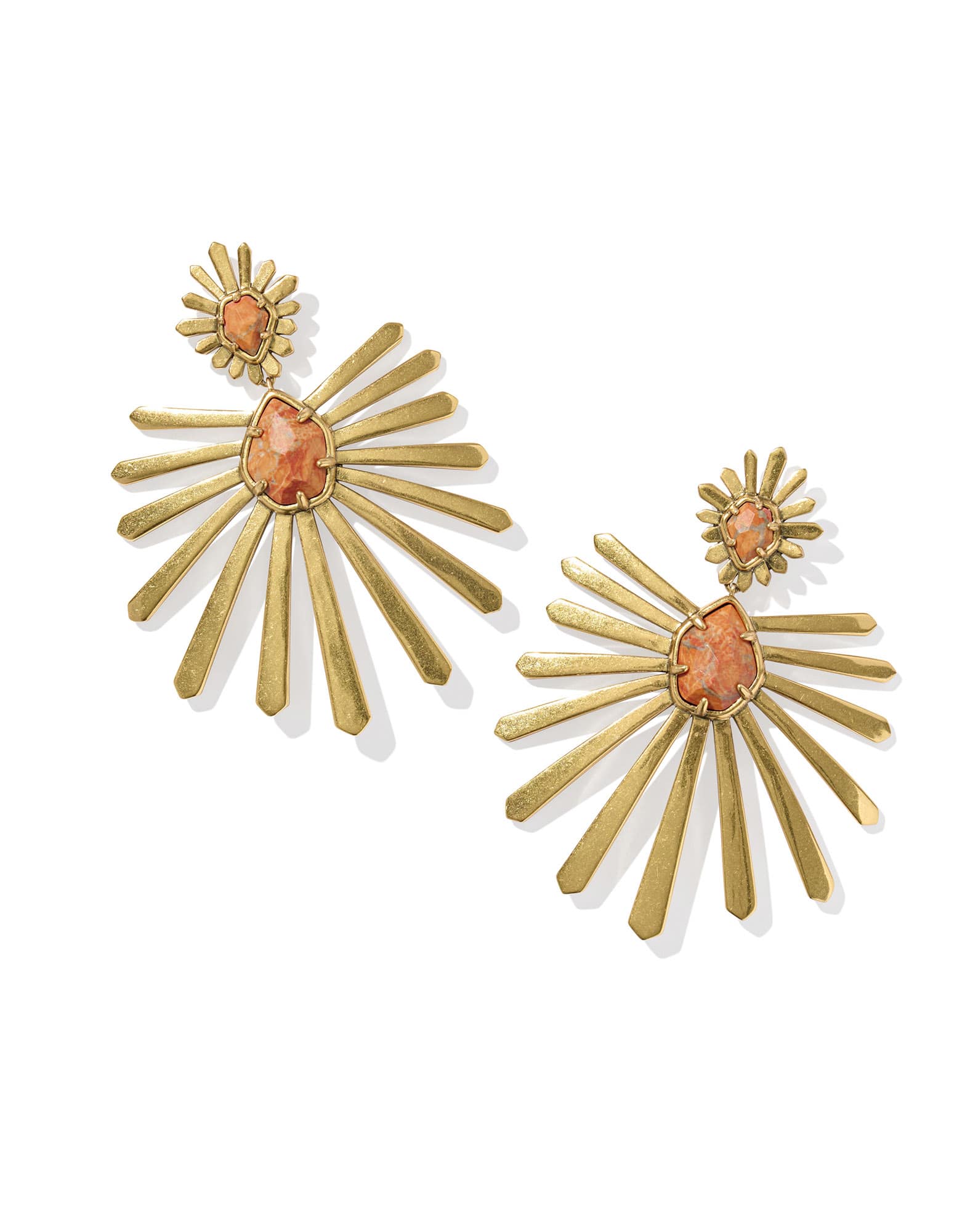 Starla Vintage Gold Statement Earrings
