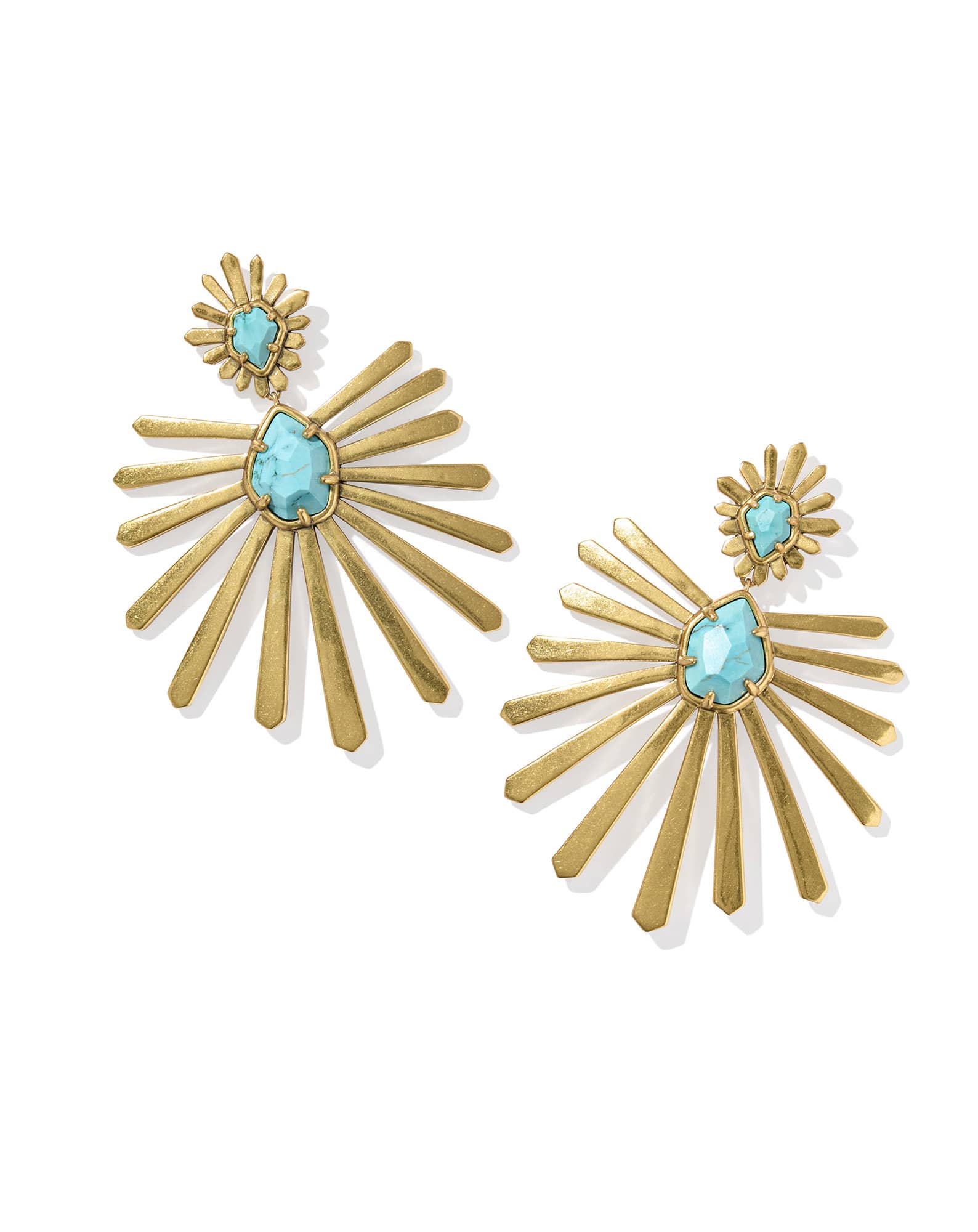 Starla Vintage Gold Statement Earrings