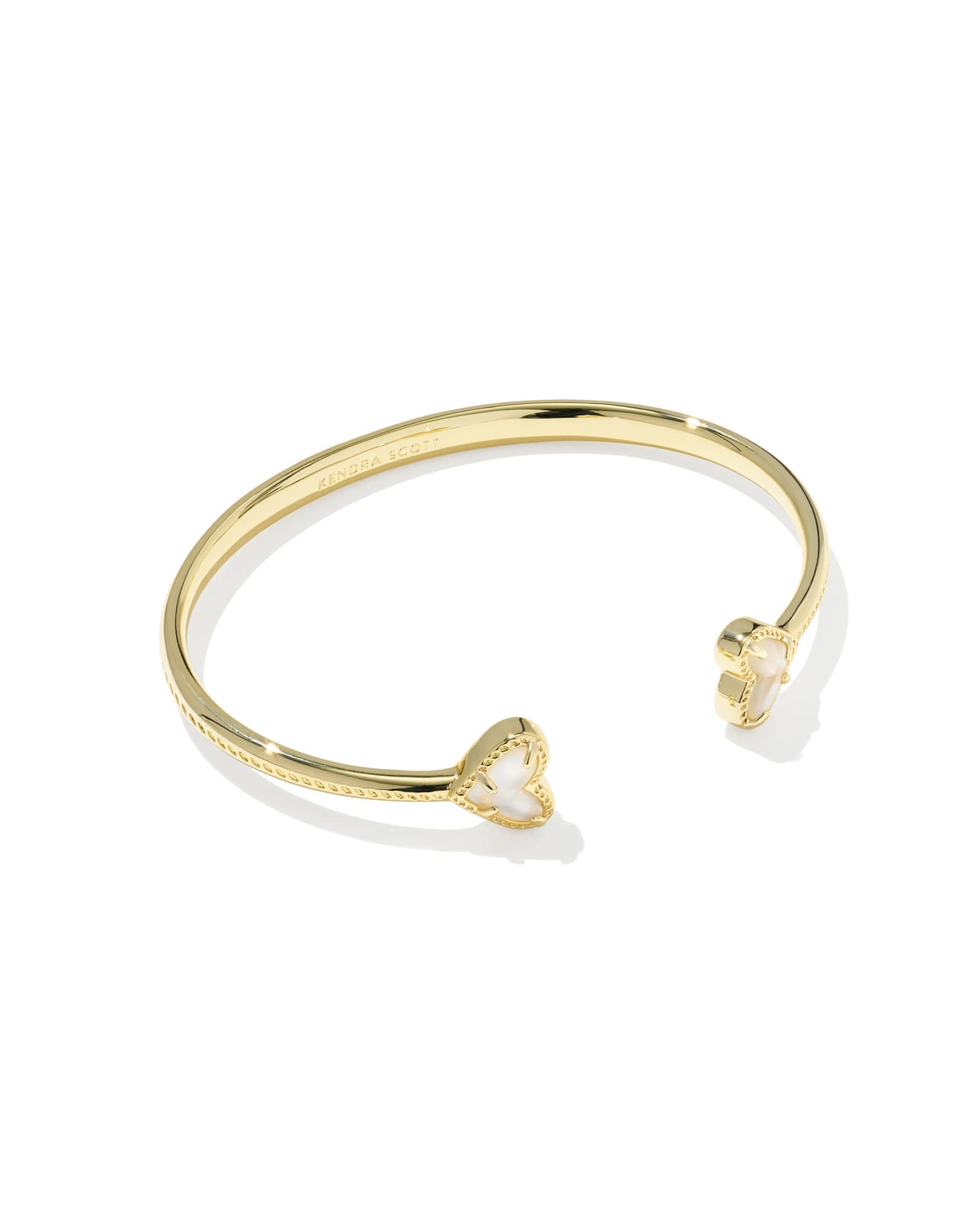 Framed Ari Heart Gold Cuff Bracelet
