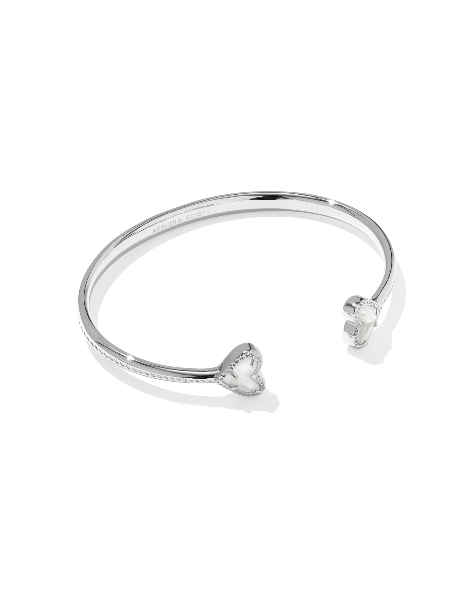 Framed Ari Heart Silver Cuff Bracelet