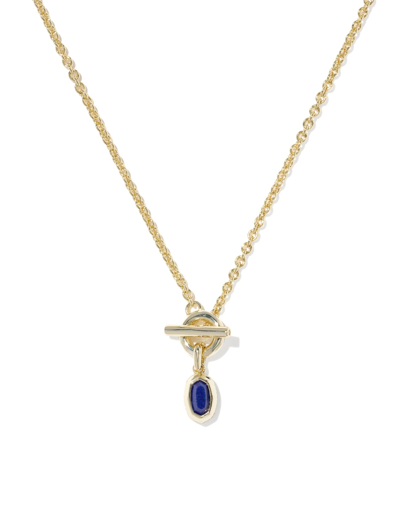 Mini Elisa Gold Toggle Short Pendant Necklace
