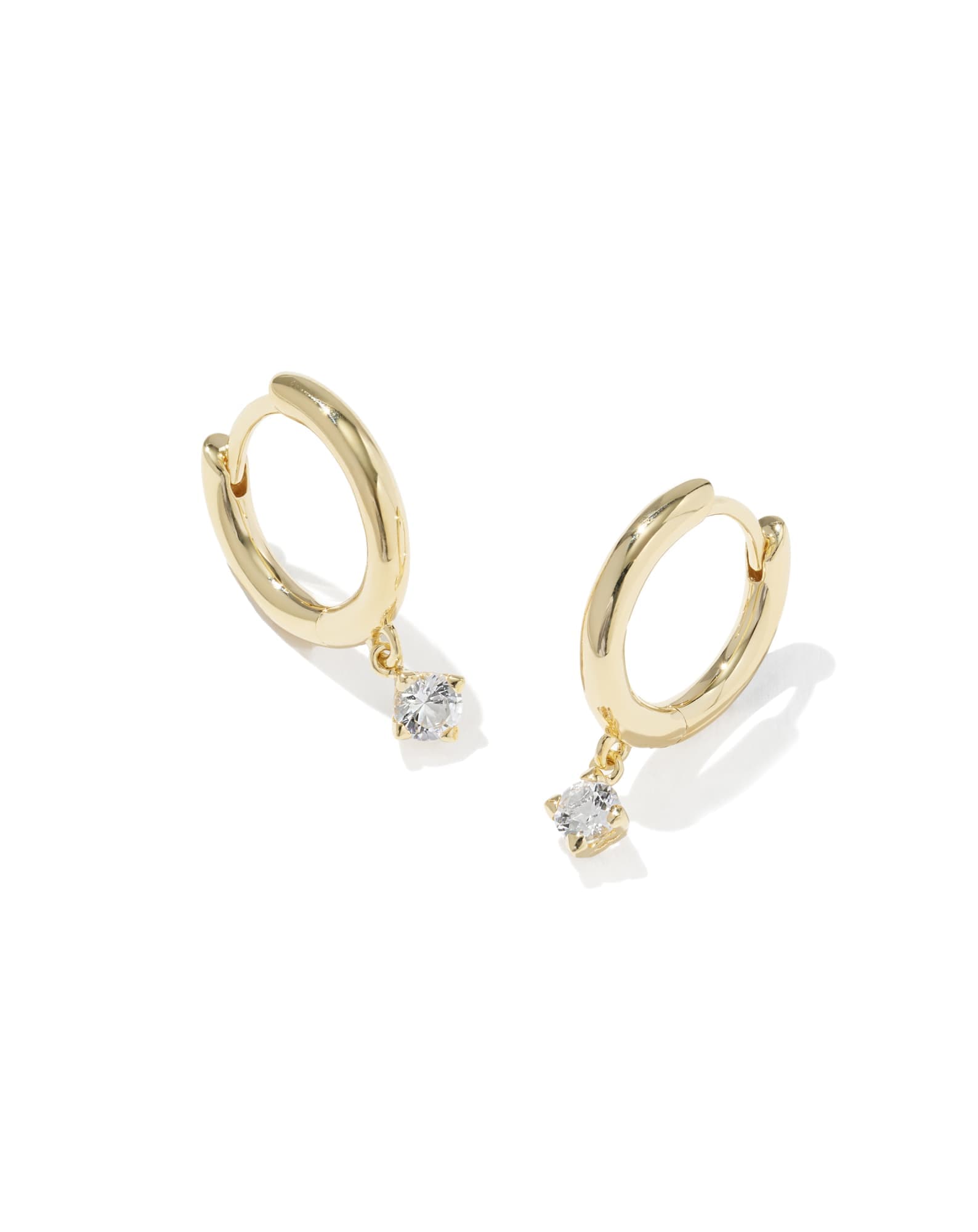 Maisie 18k Gold Vermeil April Huggie Earrings