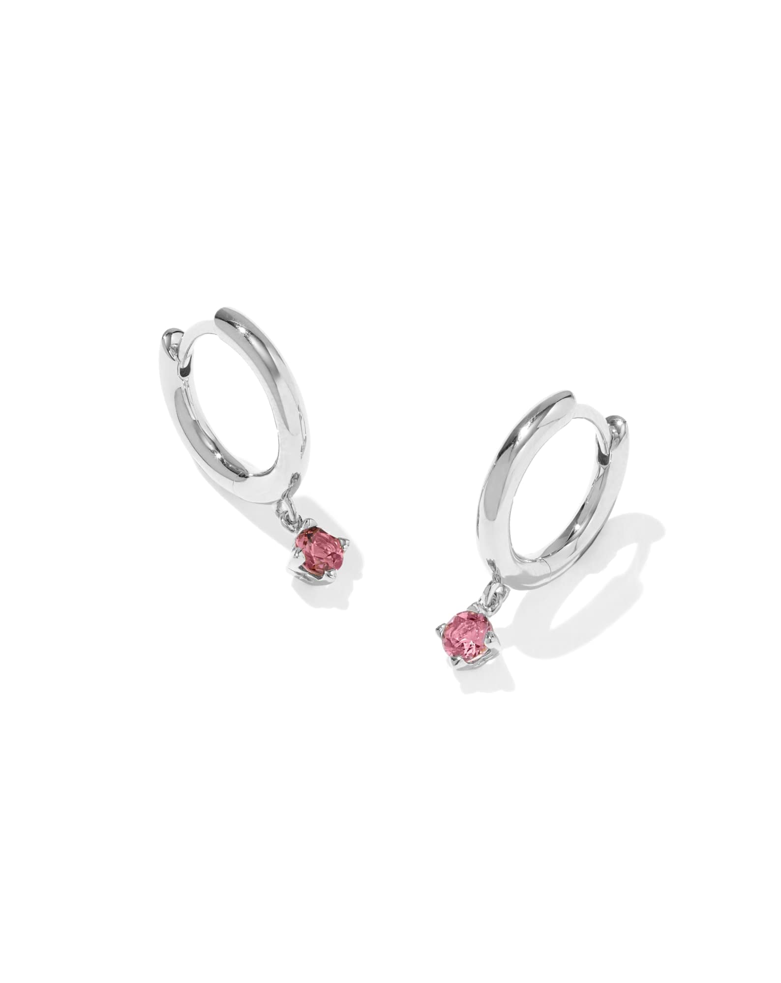 Maisie Sterling Silver October Huggie Earrings