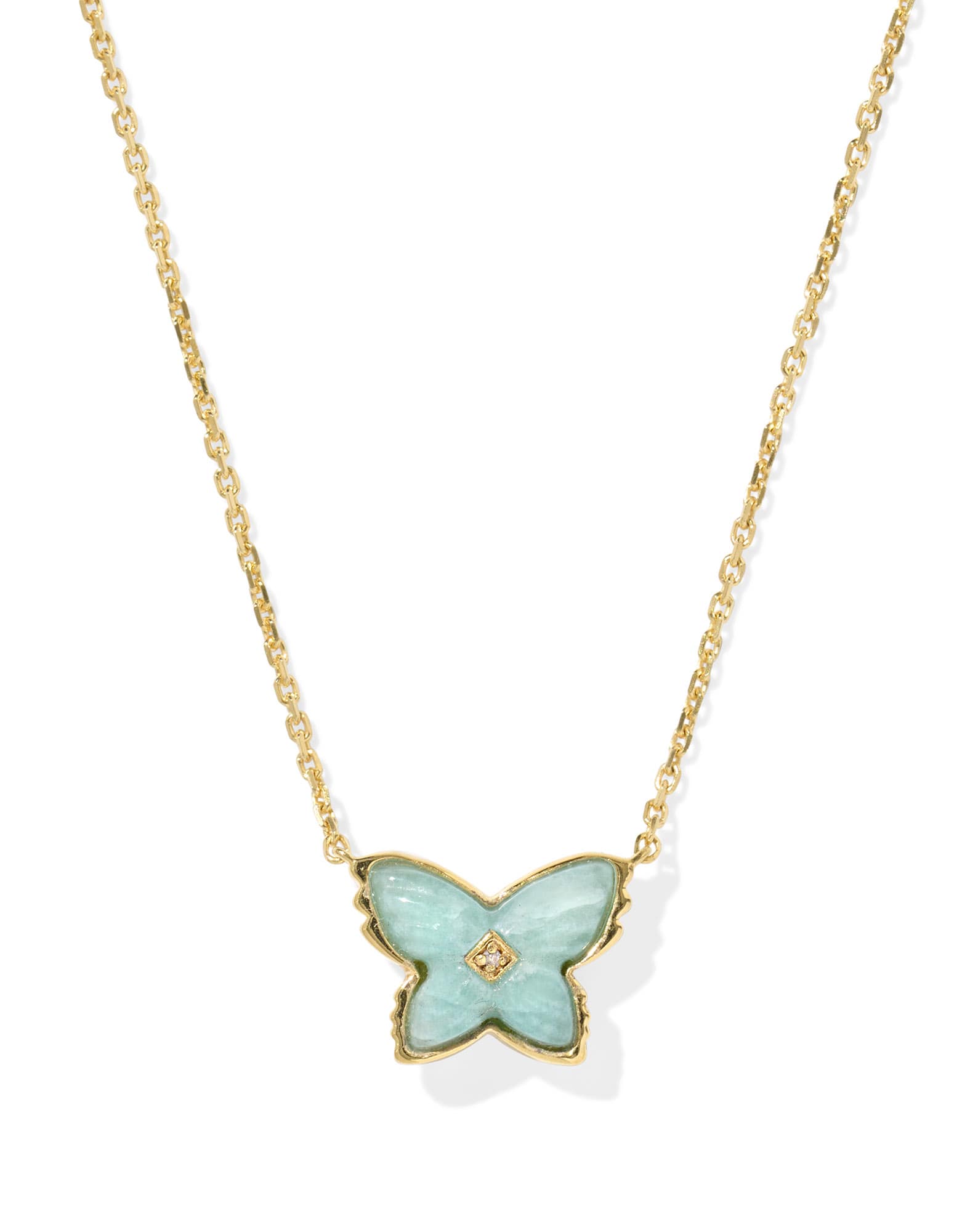 Brinley 18k Gold Vermeil Butterfly Stone Necklace