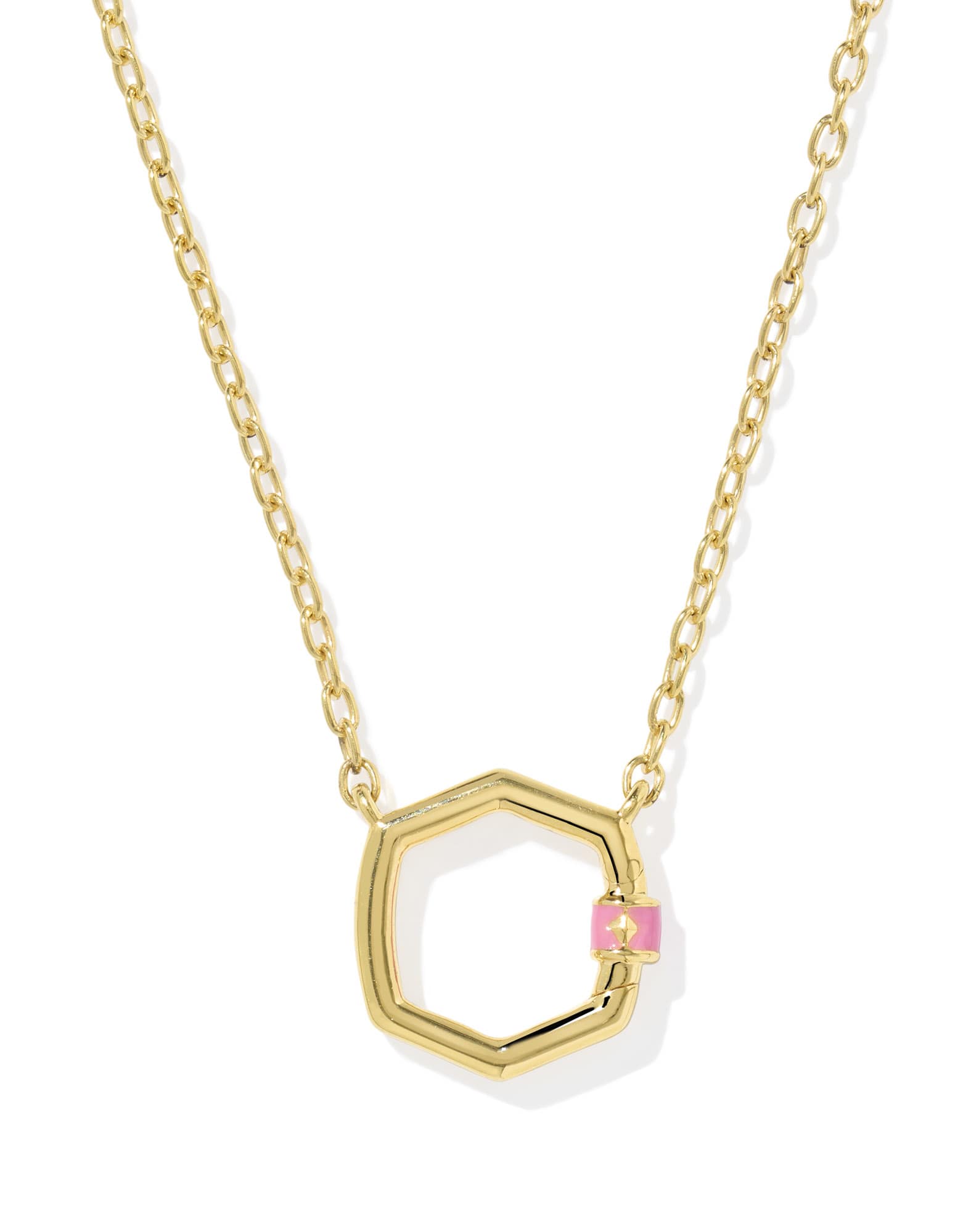 Davie 18k Gold Vermeil Enamel Pendant Necklace