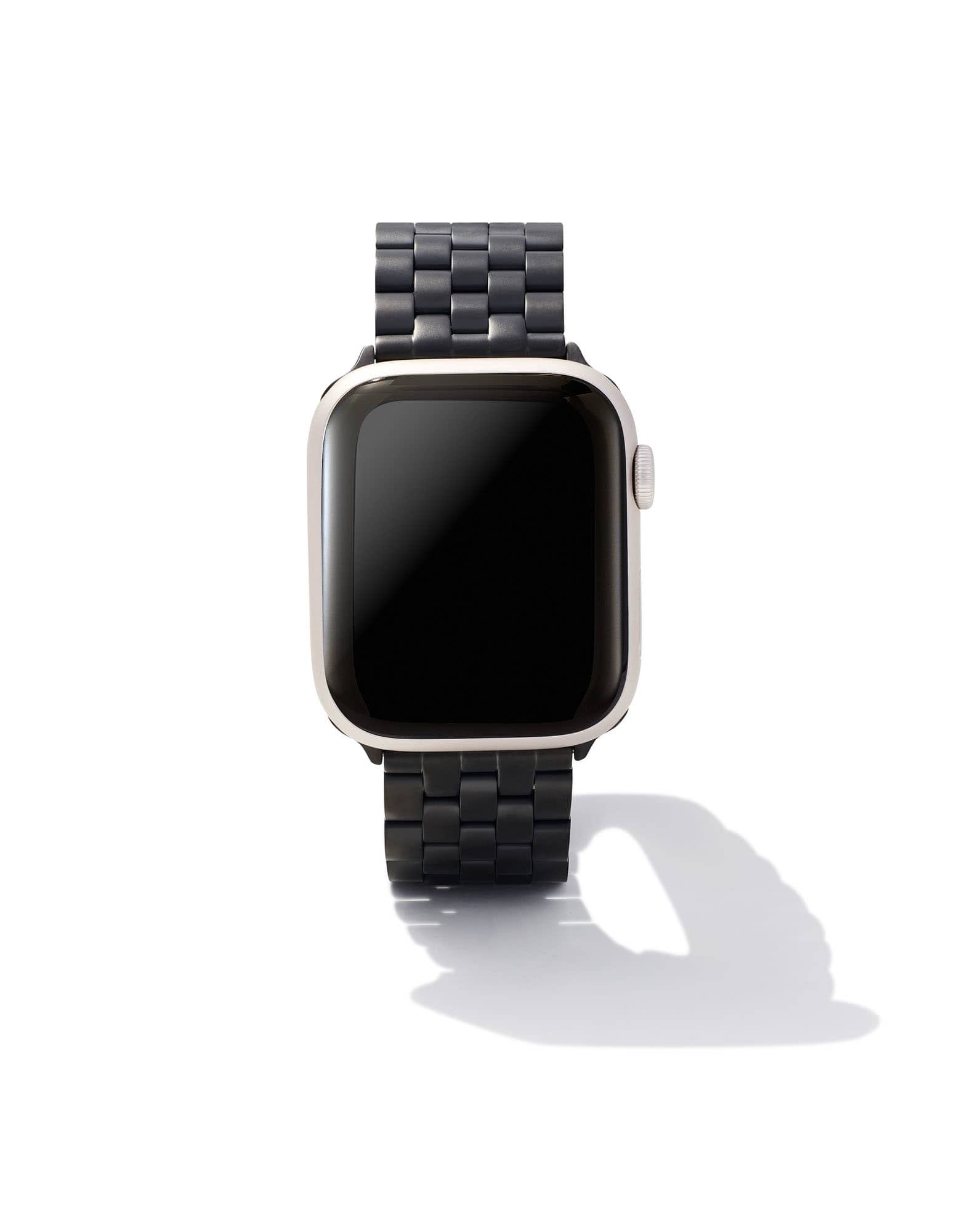 Beck 5 Link Watch Band in Black Stainless Steel