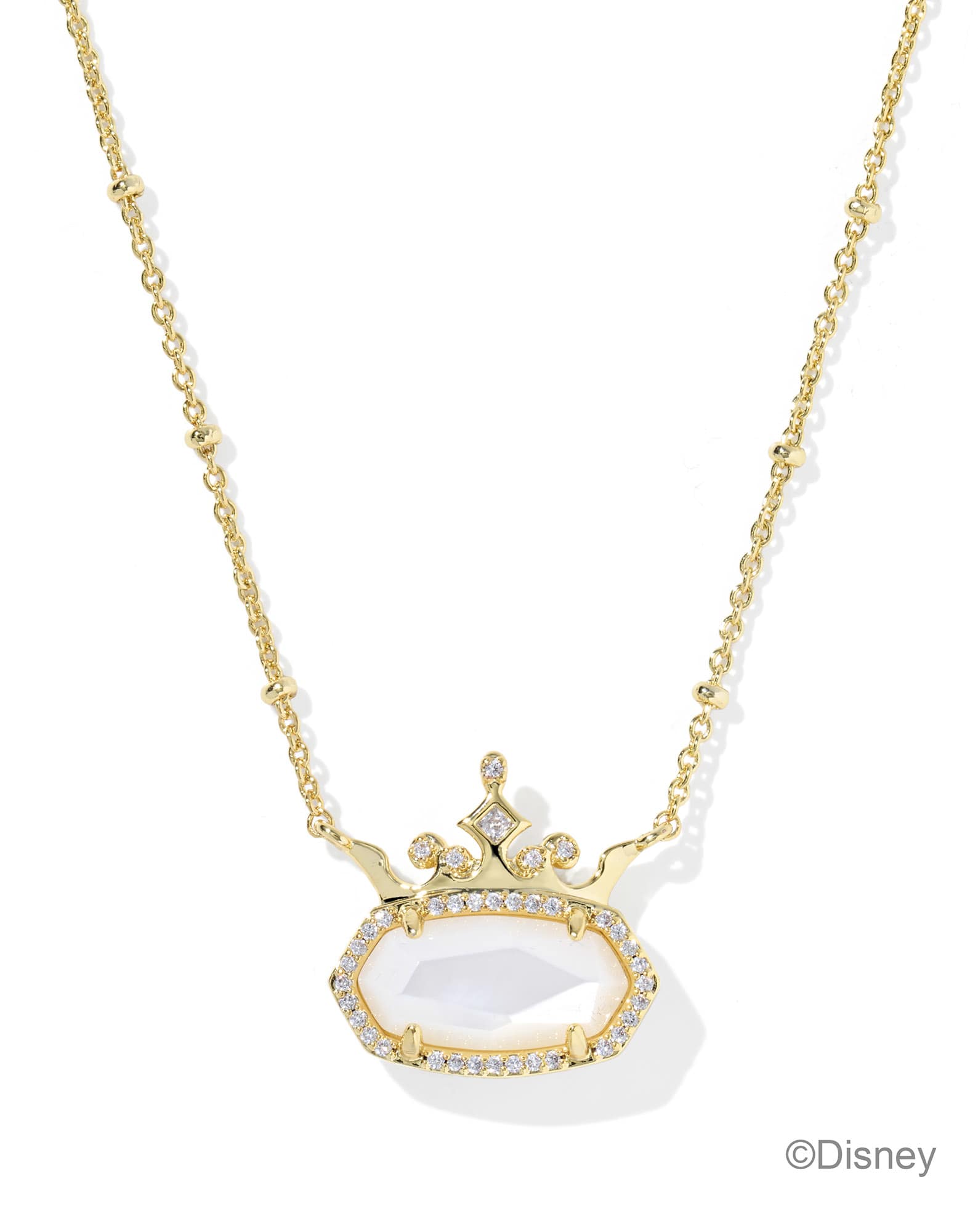 Disney | Kendra Scott Elisa Princess Gold Short Pendant Necklace